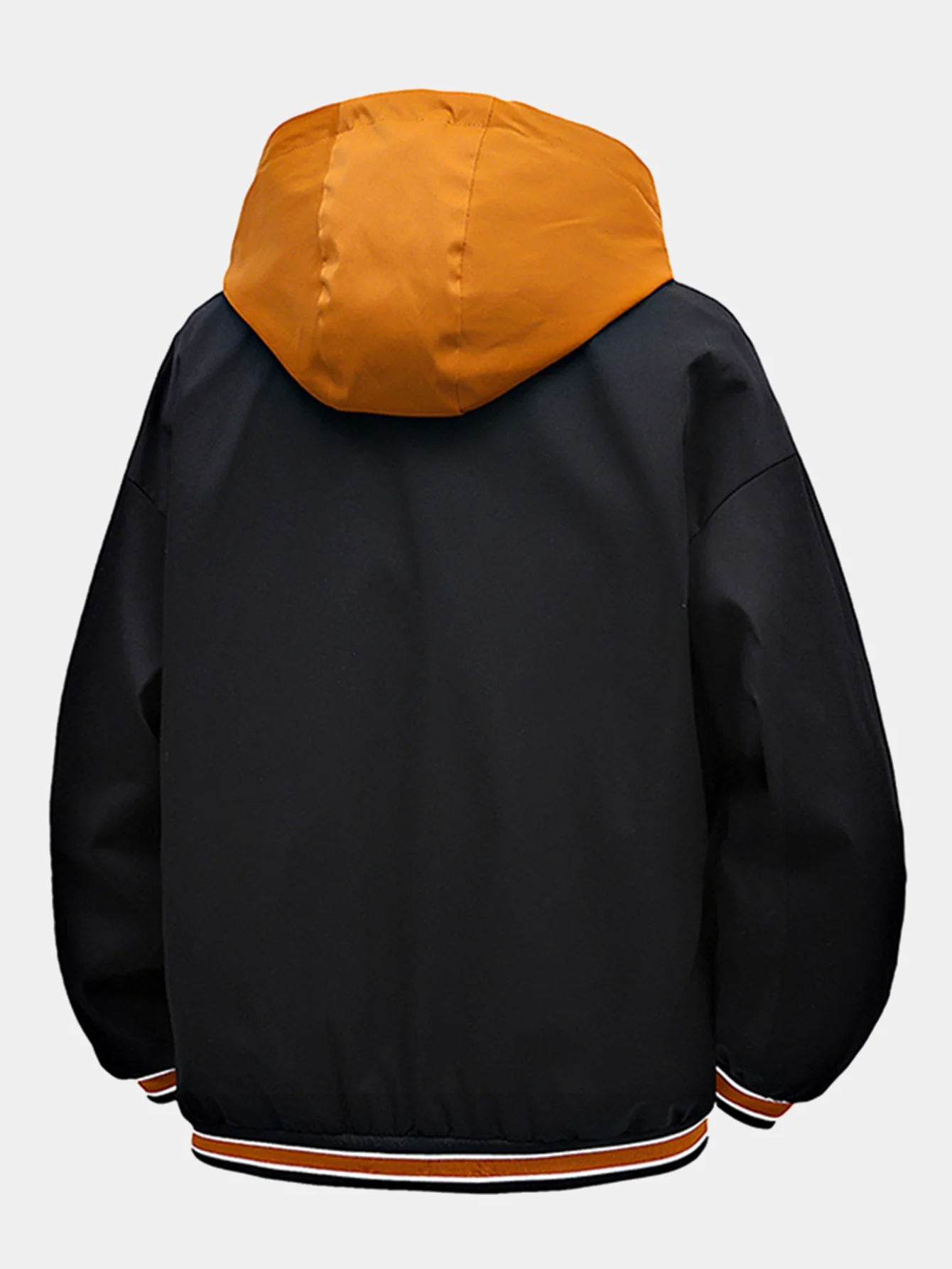 Kontrast 2 in 1 Kapuzen-Baseballjacke - Image 2