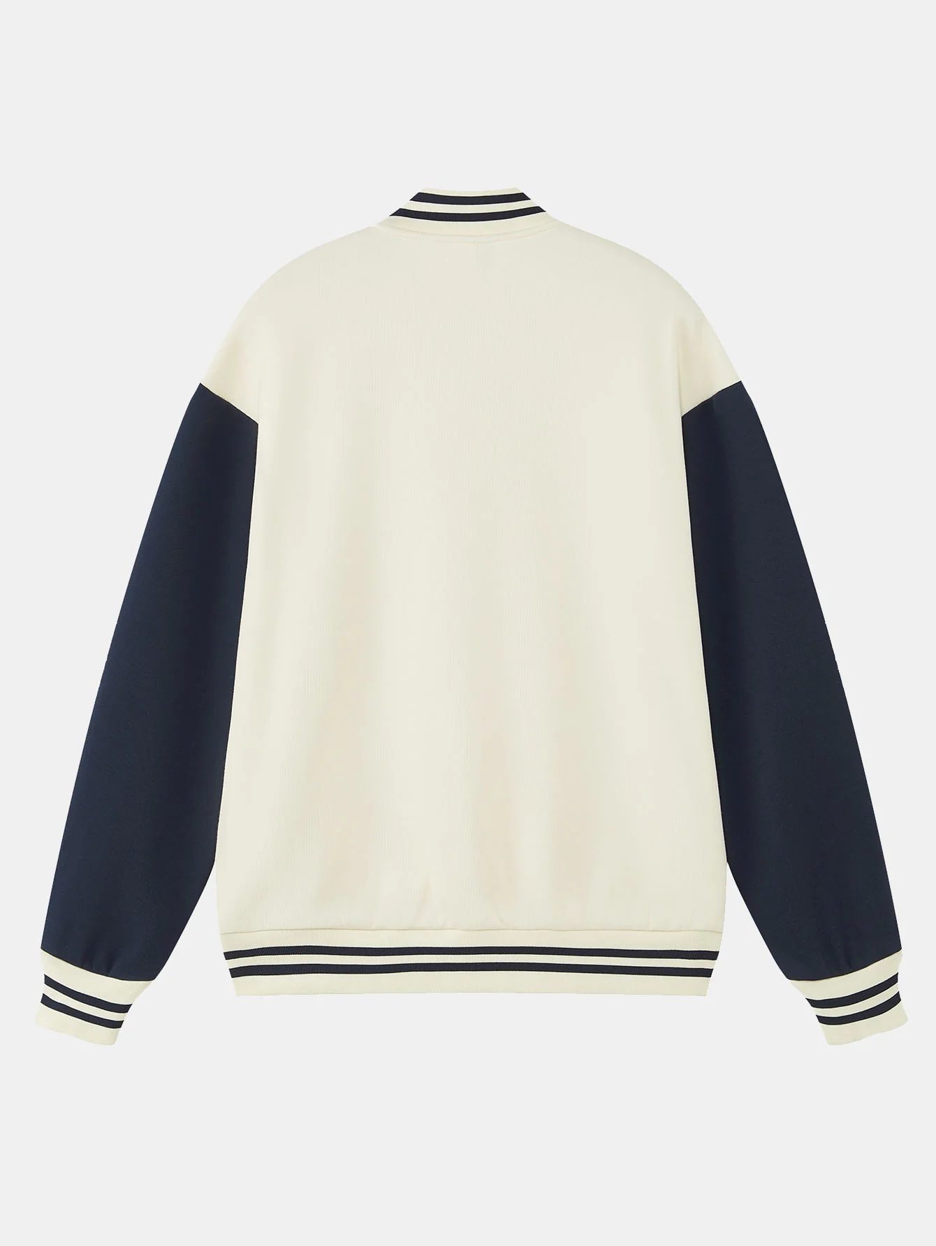 Jersey-Kontrast Preppy-Jacke - Image 10