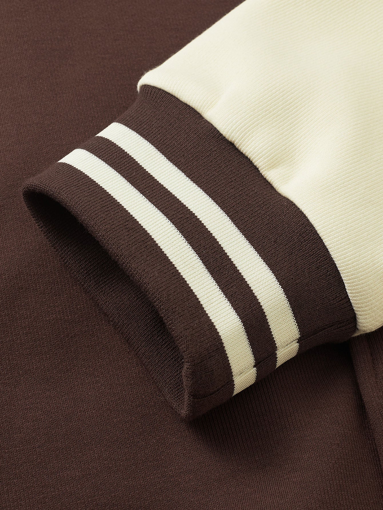 Jersey-Kontrast Preppy-Jacke - Image 12