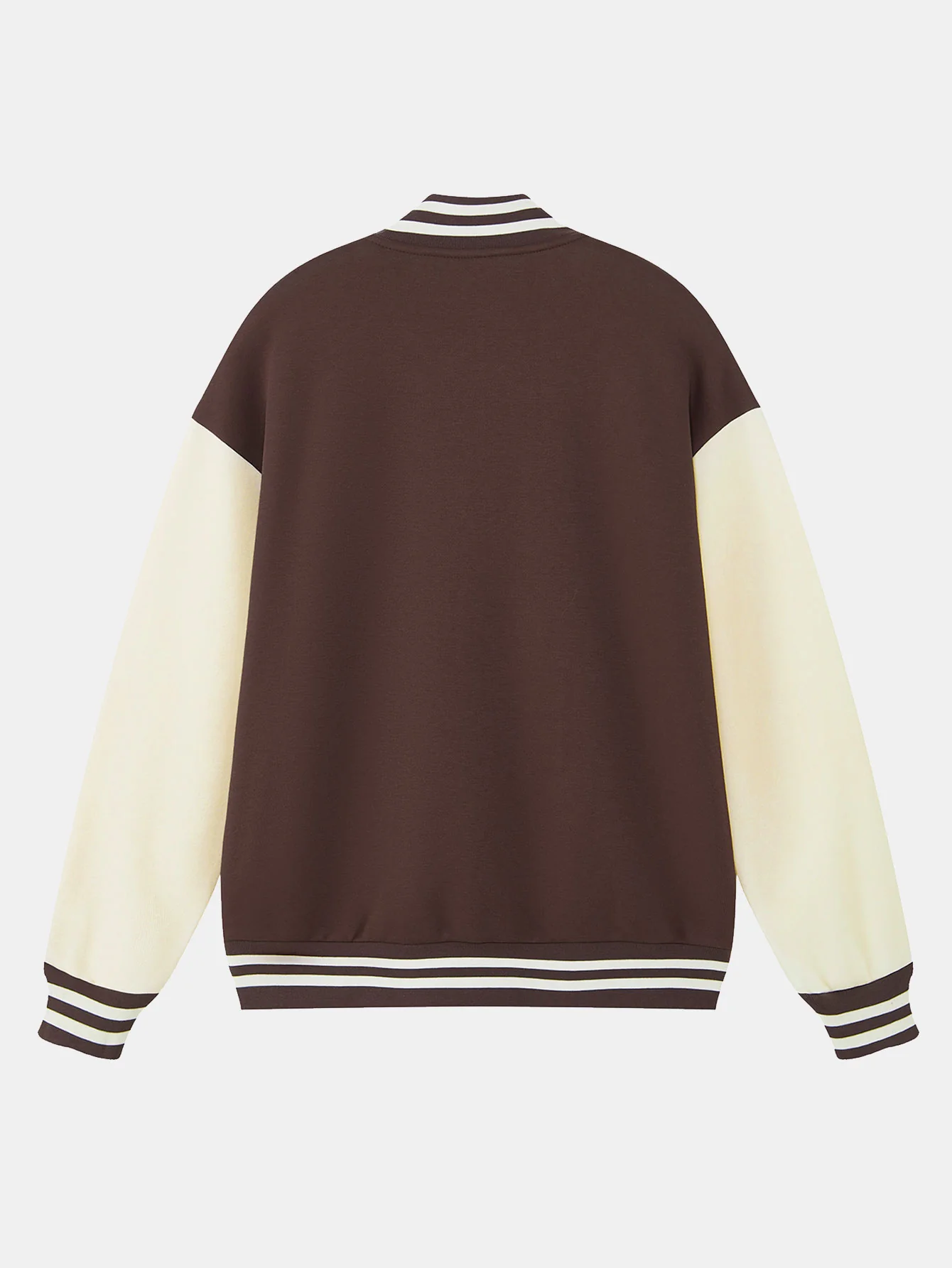Jersey-Kontrast Preppy-Jacke - Image 6