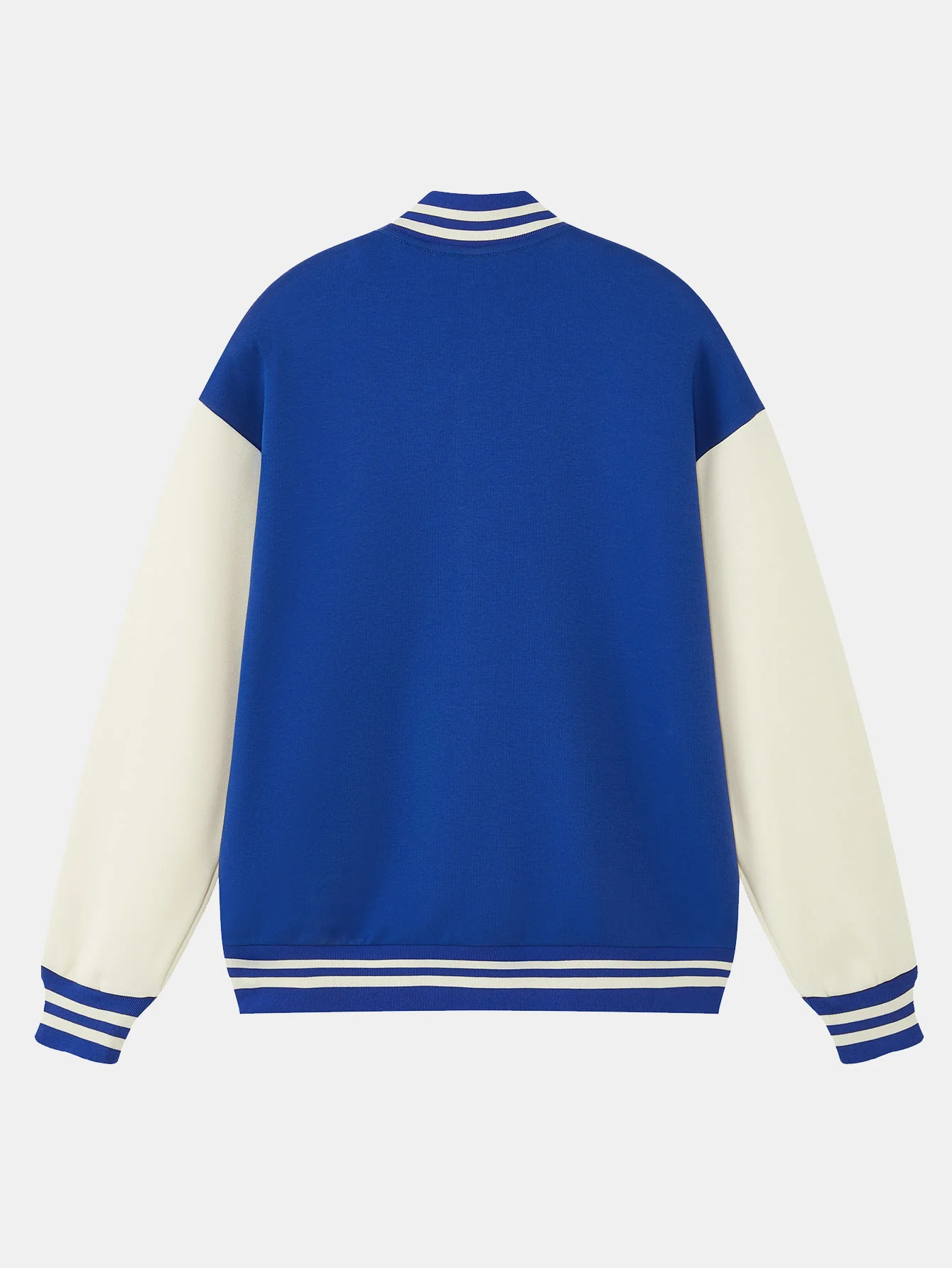 Jersey-Kontrast Preppy-Jacke - Image 8