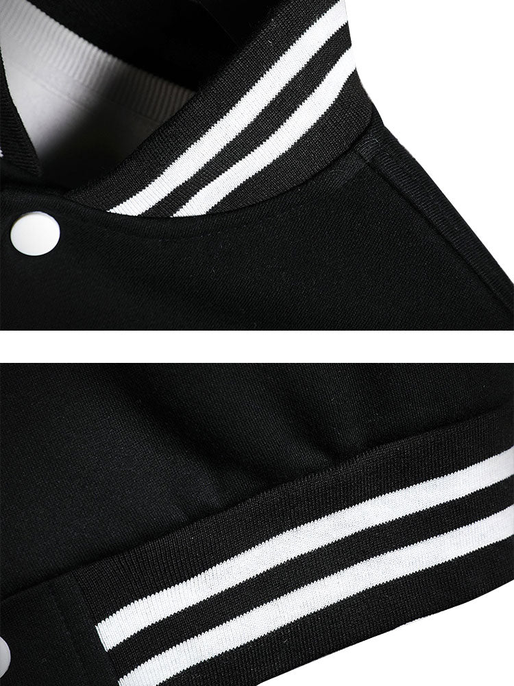 Kontrast Baseballjacke ohne Kapuze - Image 6