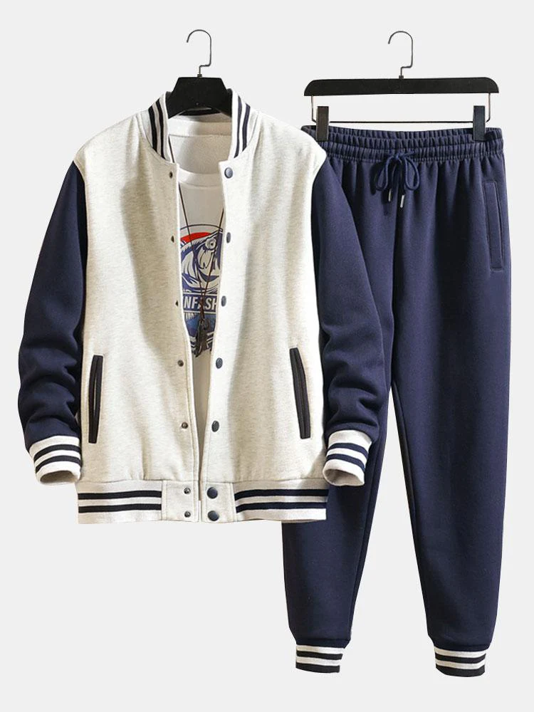 Kontrast Baseballjacke & Jogginghose - Image 3