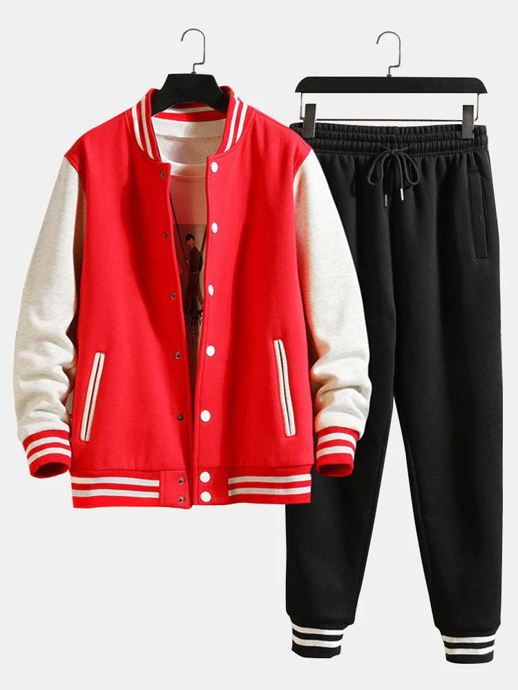Kontrast Baseballjacke & Jogginghose - Image 4
