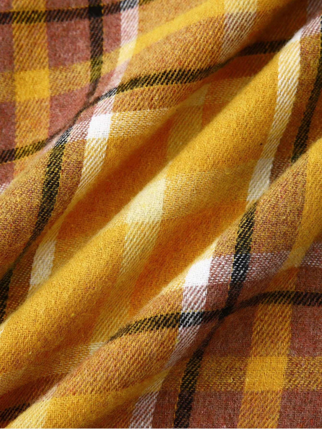 Kontrast Button-Up Kapuzenhemd - Image 6