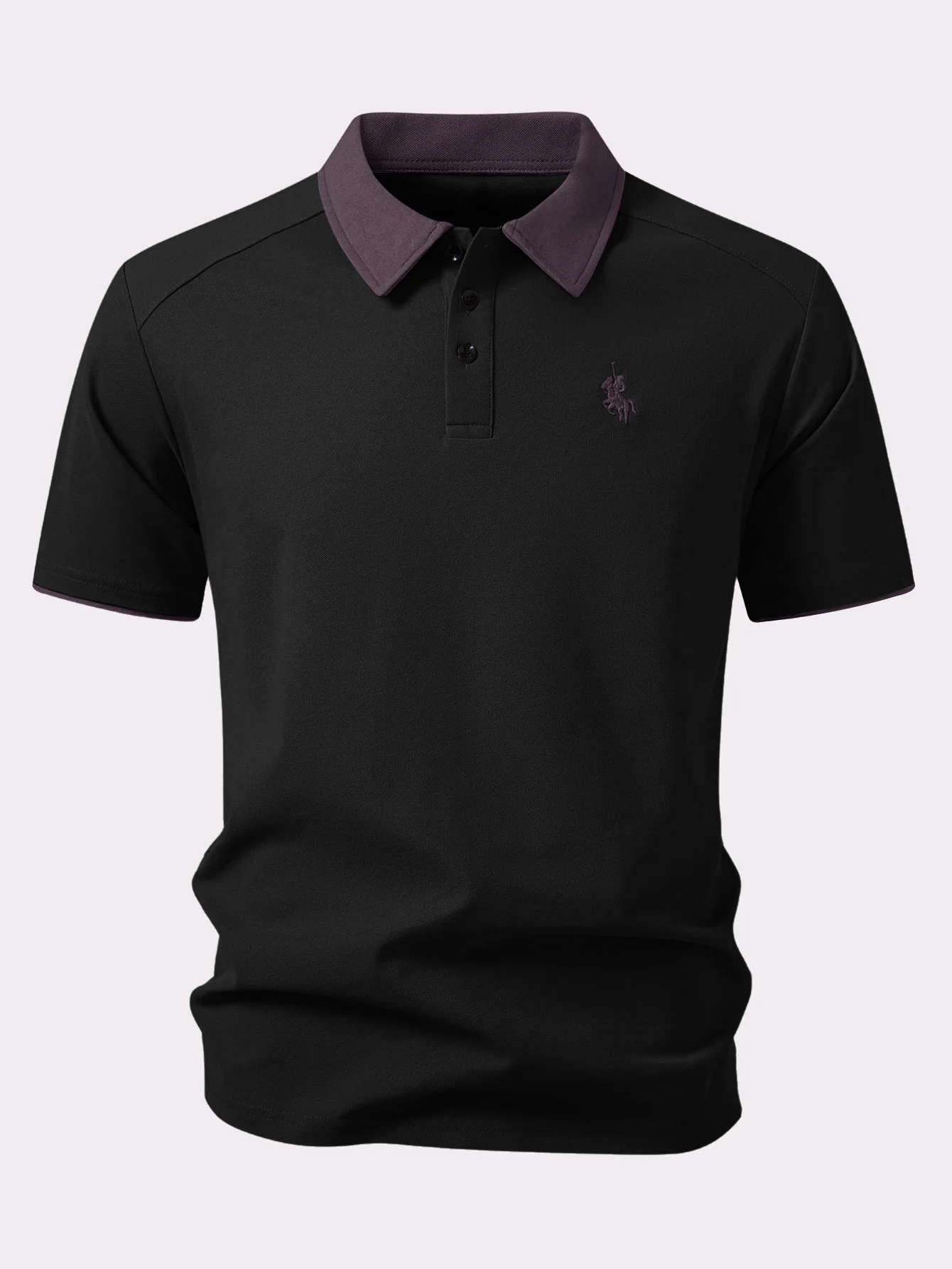 Contrast Collar Polo - Image 5