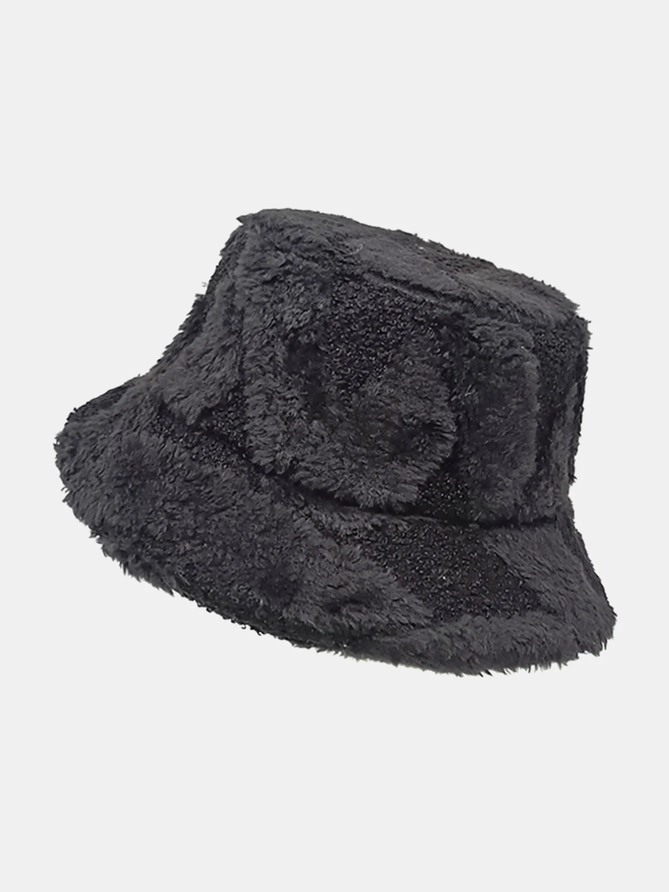 Kontrast Farbe Steppung Plüsch Warm Eimerhut - Image 3