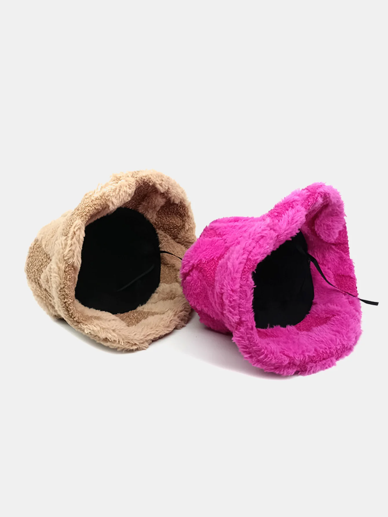 Kontrast Farbe Steppung Plüsch Warm Eimerhut - Image 5