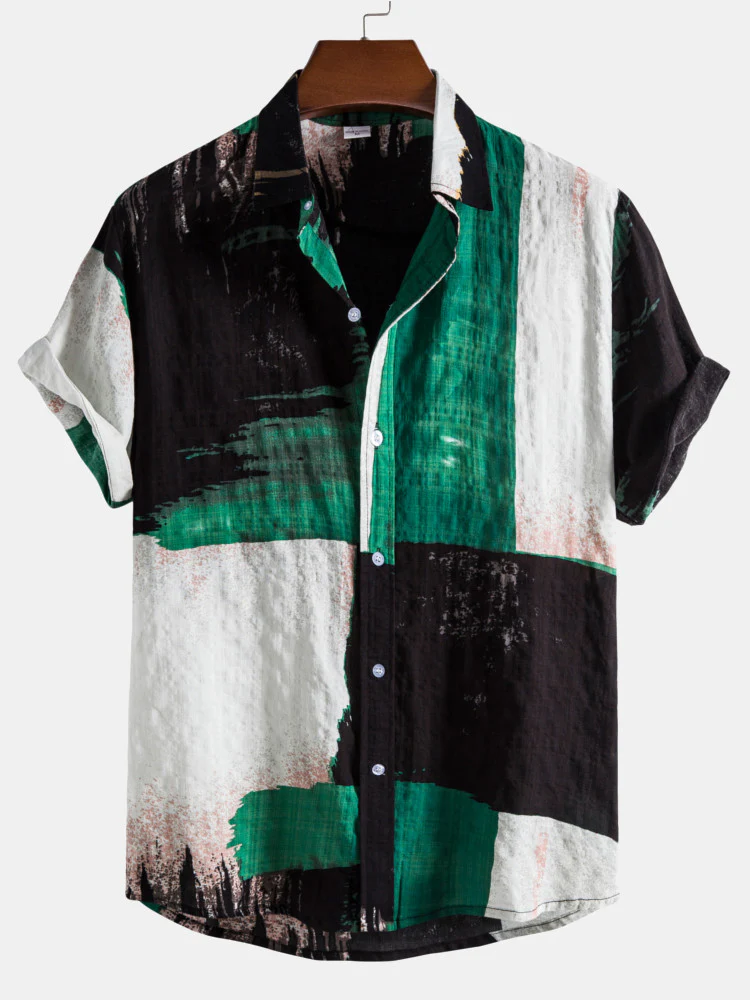 Kontrastfarbige Batikshirts - Image 3