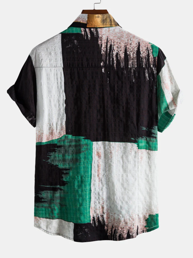 Kontrastfarbige Batikshirts - Image 4