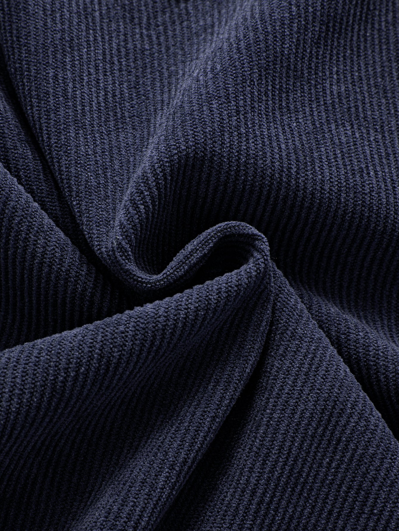Contrast Corduroy Hooded Overshirt With Pockets - Image 9