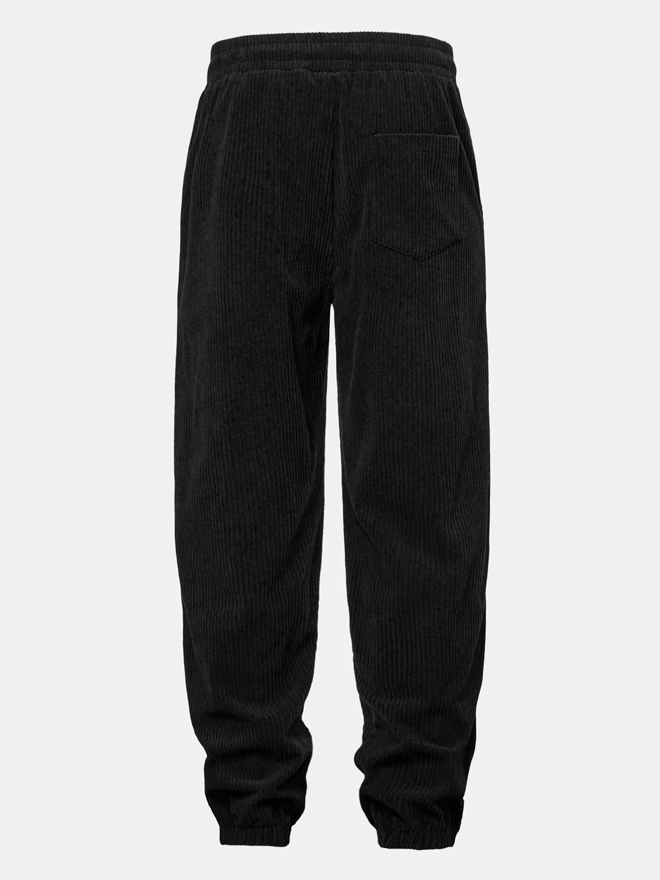 Contrast Corduroy Polo Sweatshirt & Corduroy Jogger Pants - Image 7
