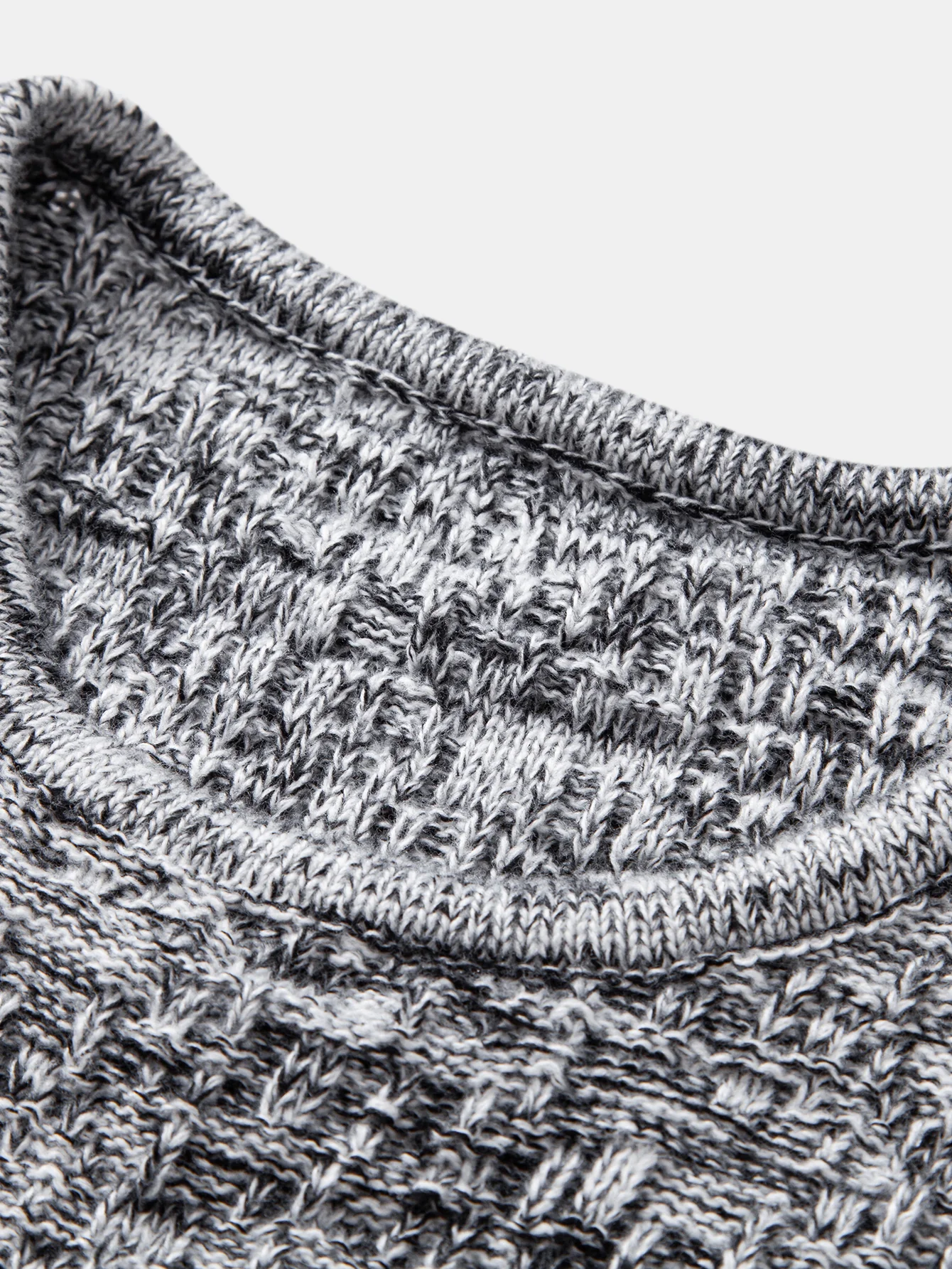 Kontrast Rundhals Strickpullover - Image 7