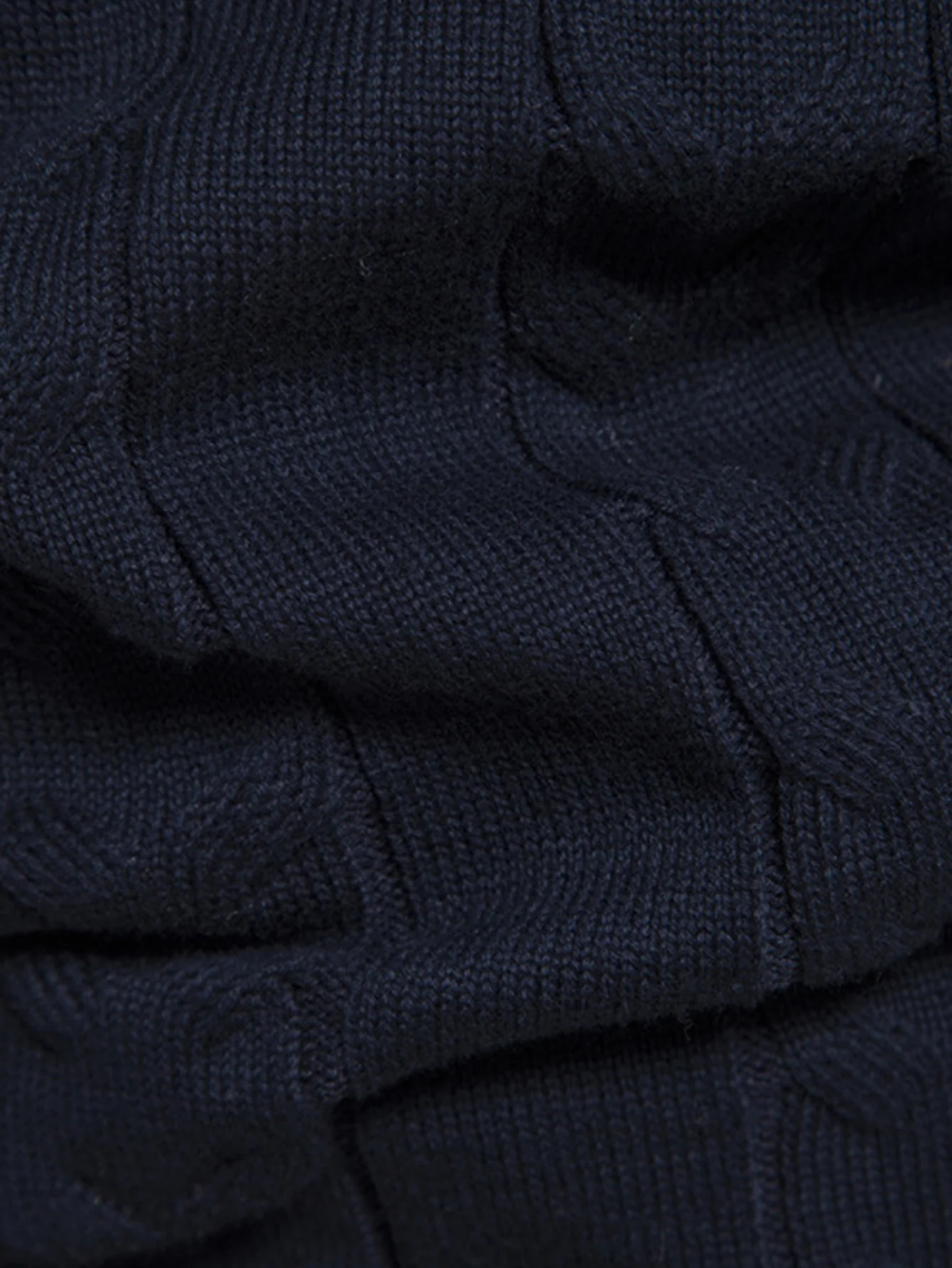 Kontrast Geometrischer Jacquard Pullover mit Viertel-Reißverschluss - Image 11