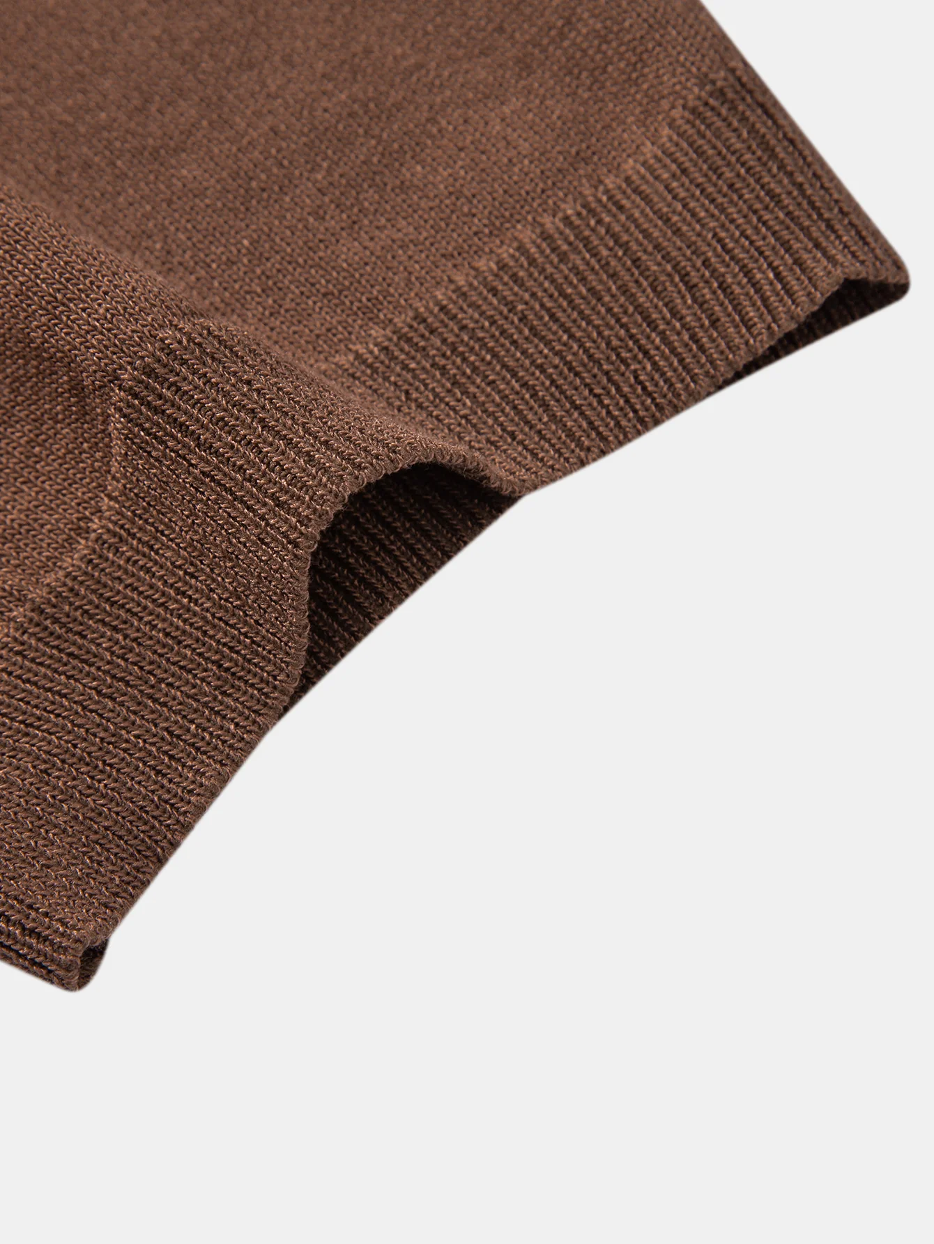 Contrast Geometric Zipper Knit Polo - Image 7