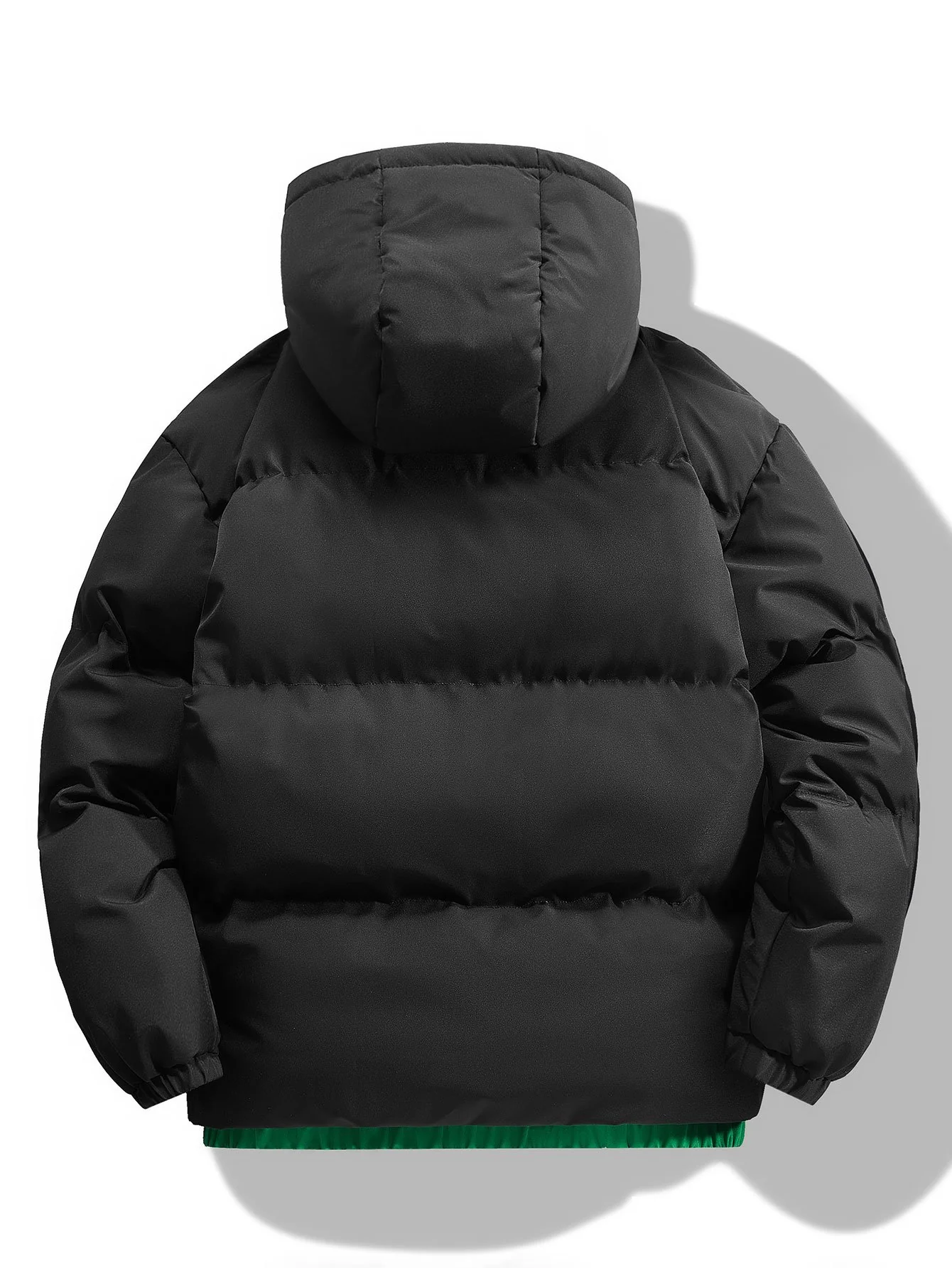 Kontrast Kapuzen-Pufferjacke - Image 4