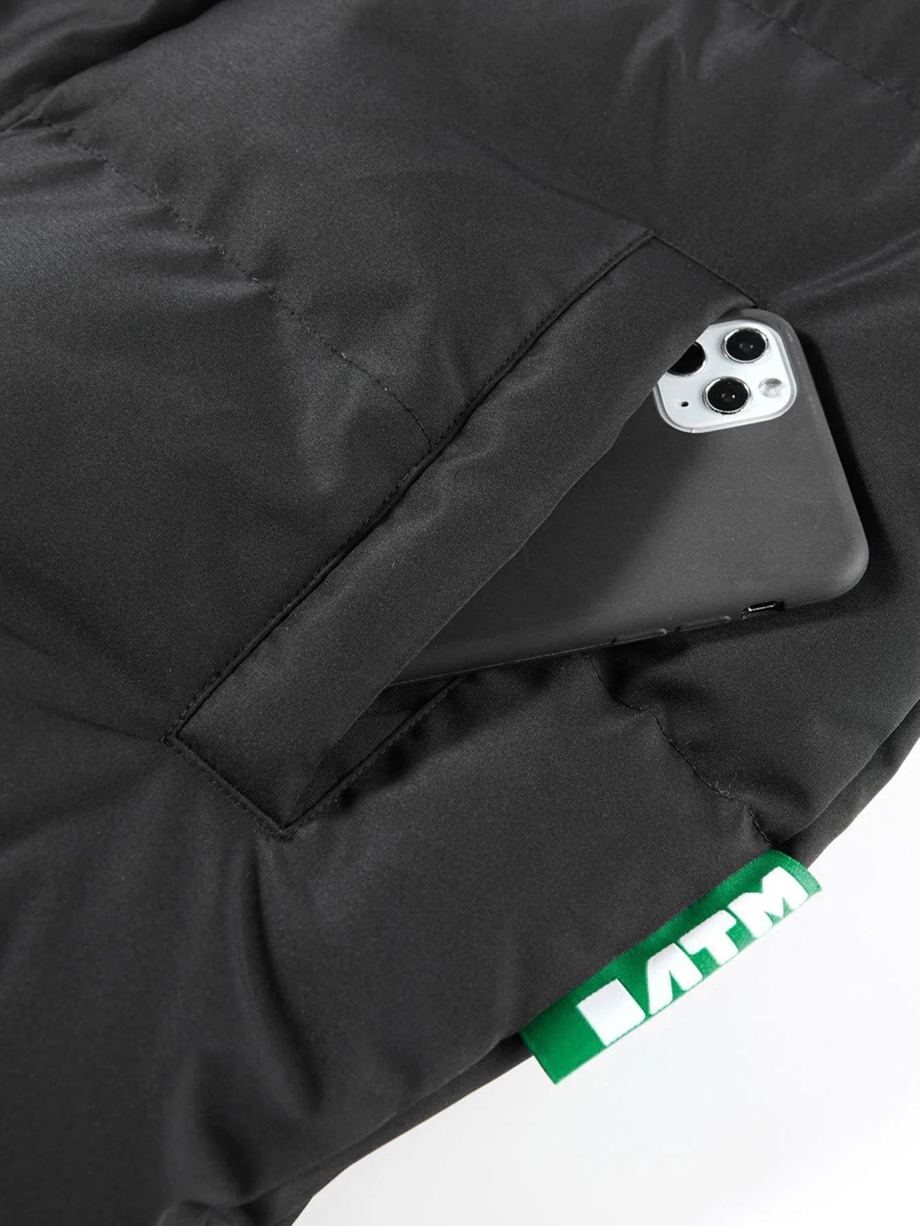 Kontrast Kapuzen-Pufferjacke - Image 8