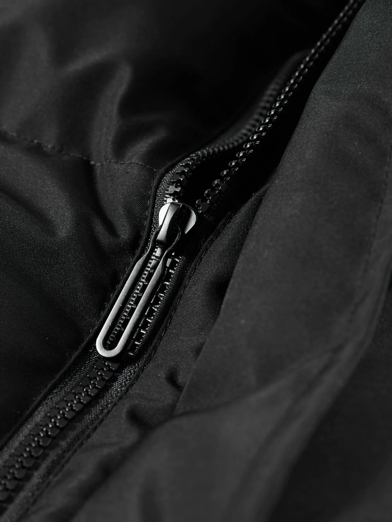 Kontrast Kapuzen-Pufferjacke - Image 9