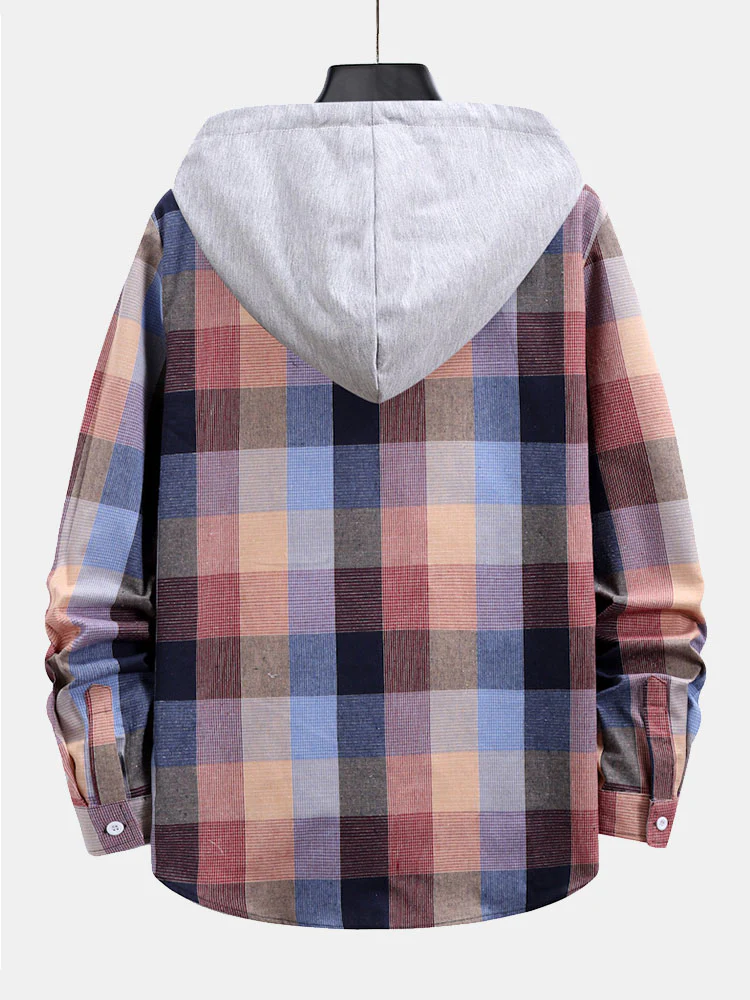 Kontrast Hoodie Karoshemd - Image 4