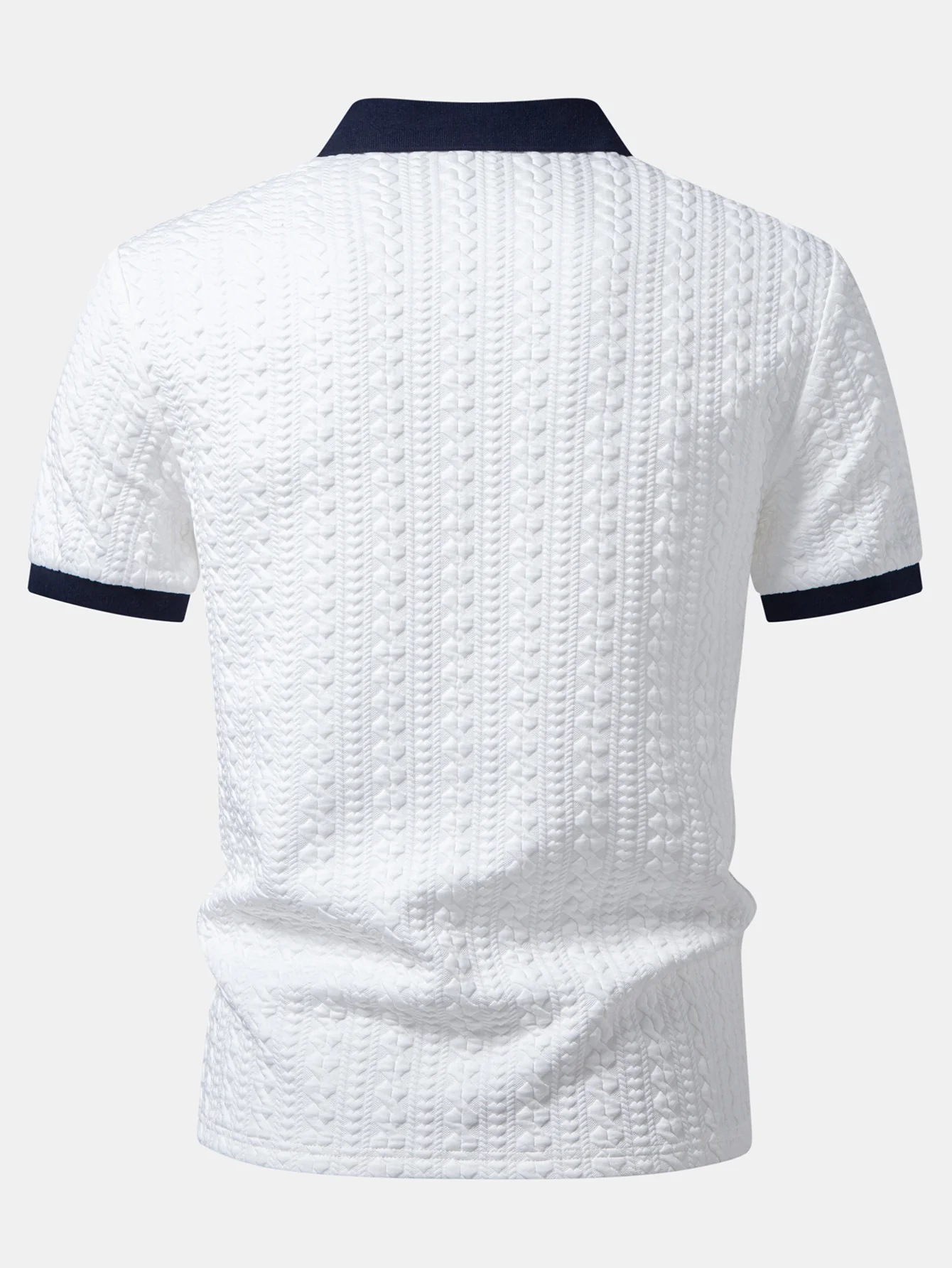 Contrast Jacquard Polo - Image 2