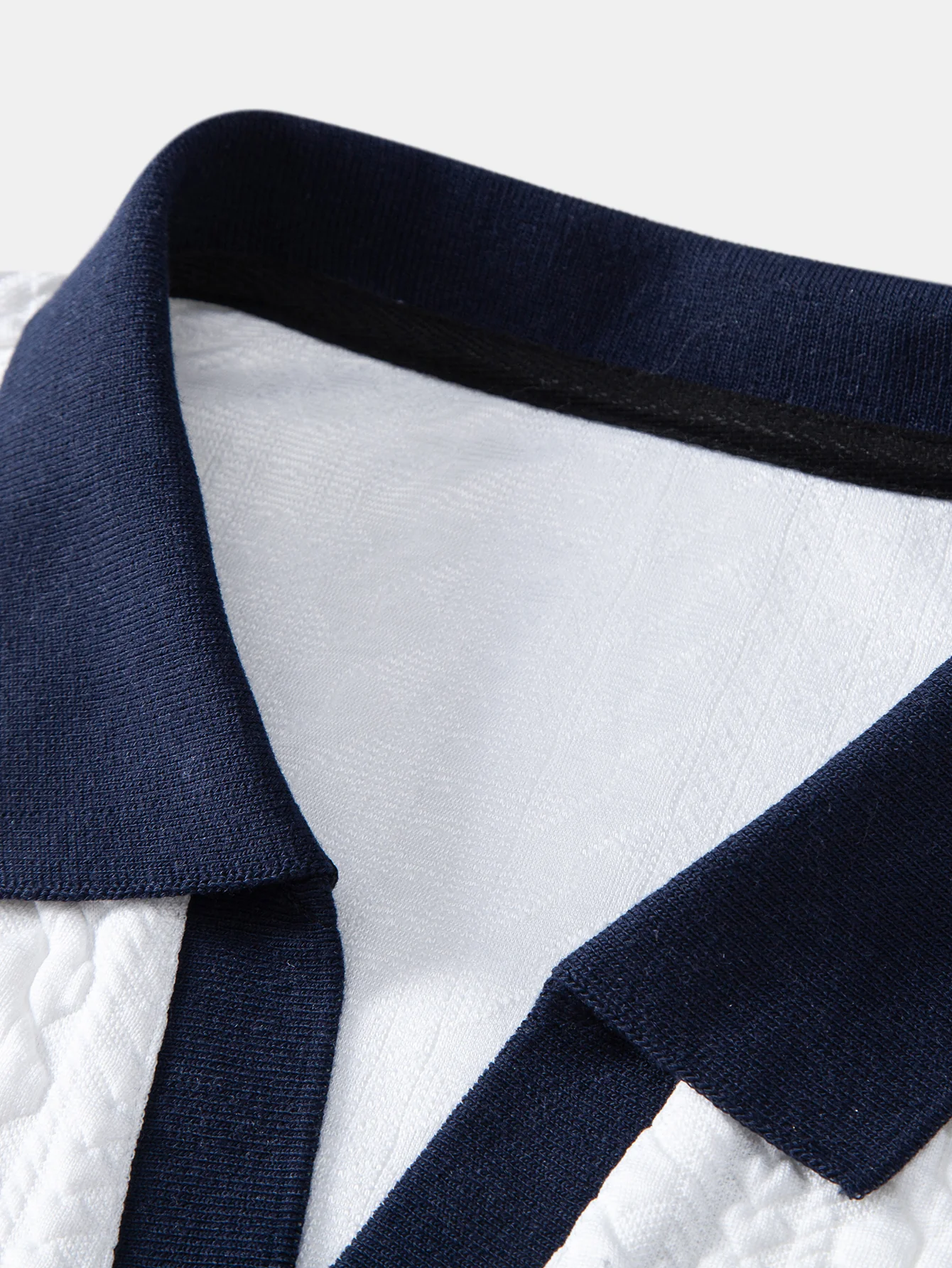 Contrast Jacquard Polo - Image 3