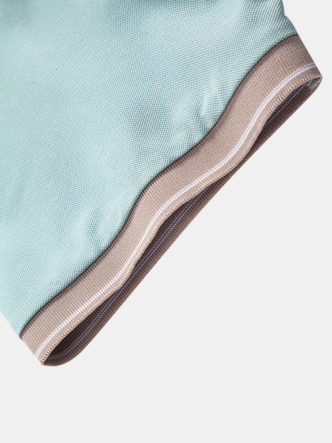 Contrast Johnny Collar Polo - Image 10