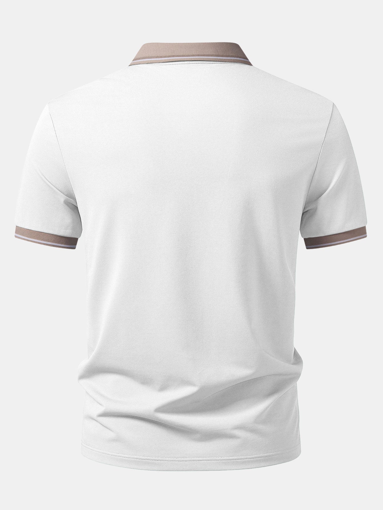 Contrast Johnny Collar Polo - Image 6