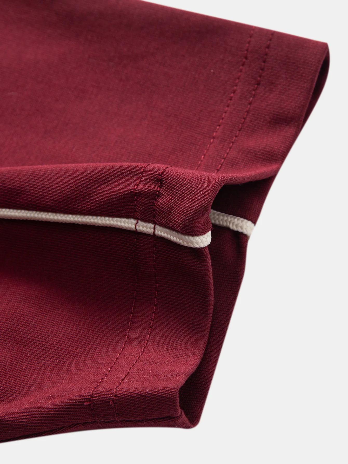 Contrast Piping V-Neck Raglan Sleeve T-Shirt - Image 11