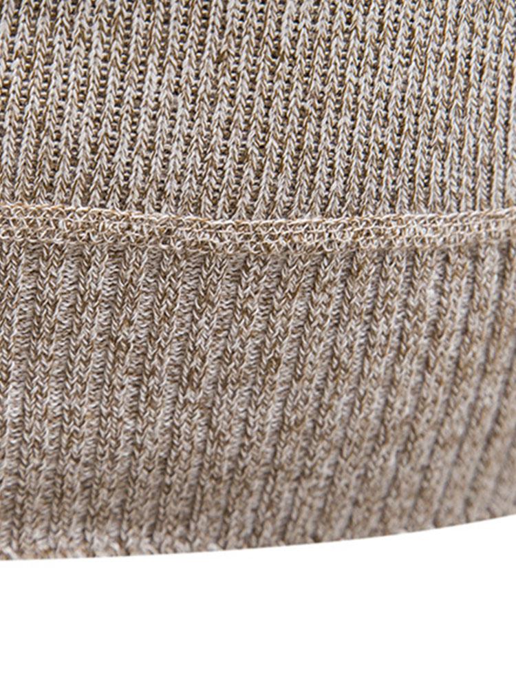 Kontrast-Taschenpanel-Halbzip-Sweater - Image 9