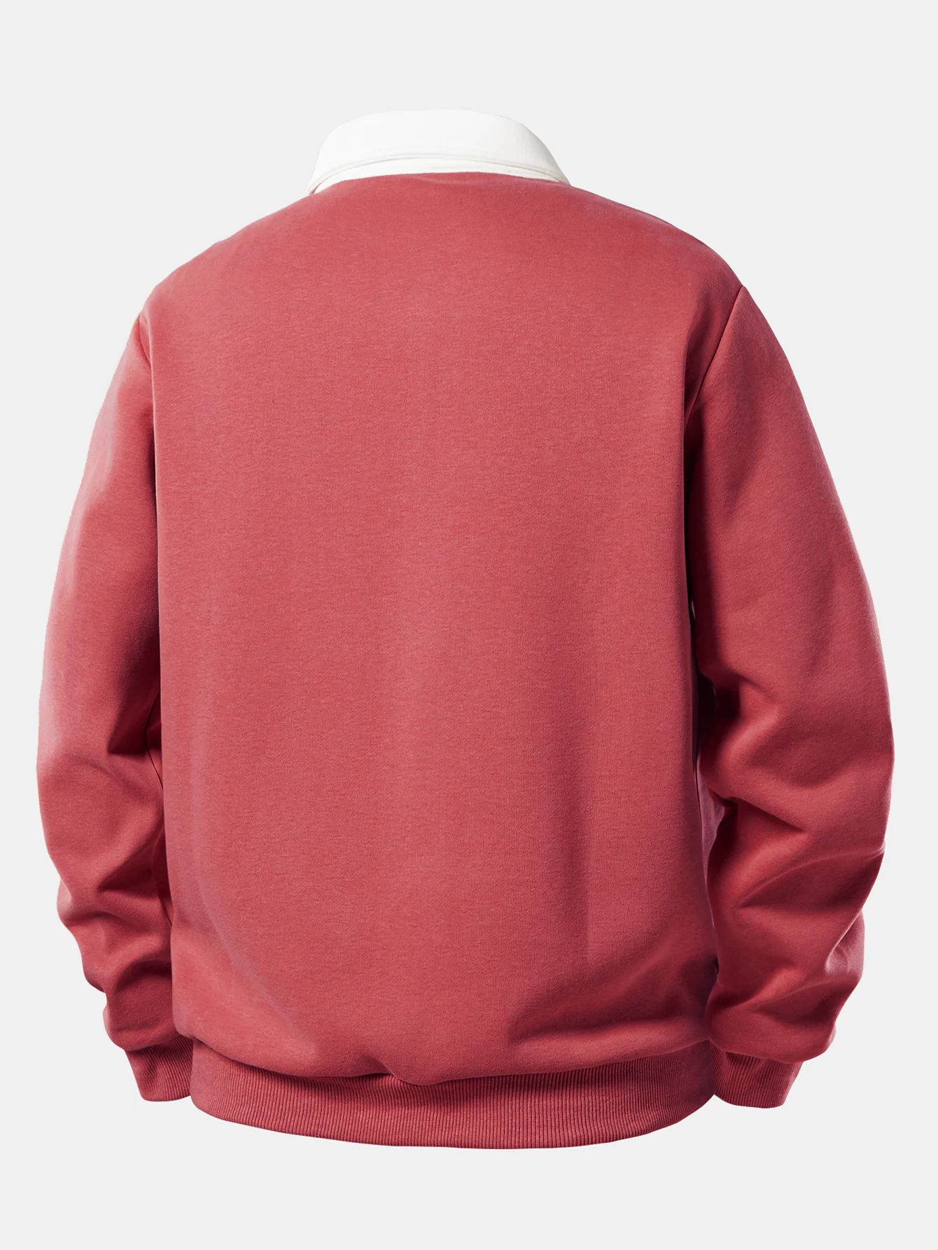 Sweatshirt mit kontrastierendem Poloshirts-Kragen - Image 16