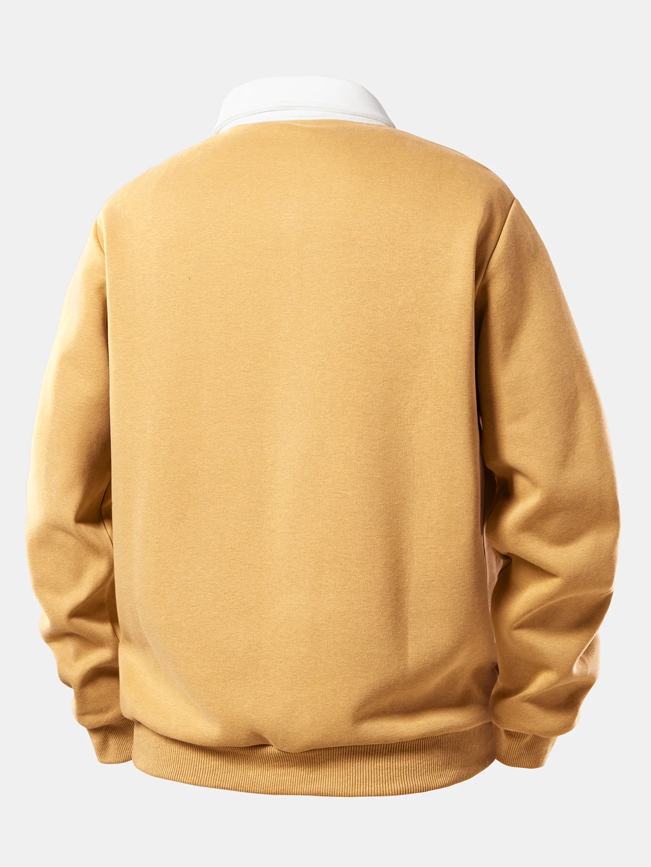 Sweatshirt mit kontrastierendem Poloshirts-Kragen - Image 18