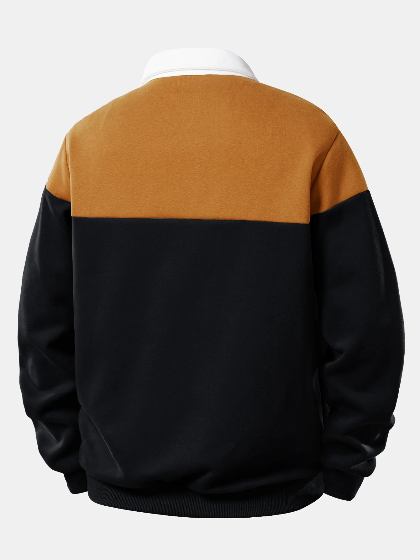Sweatshirt mit kontrastierendem Poloshirts-Kragen - Image 10