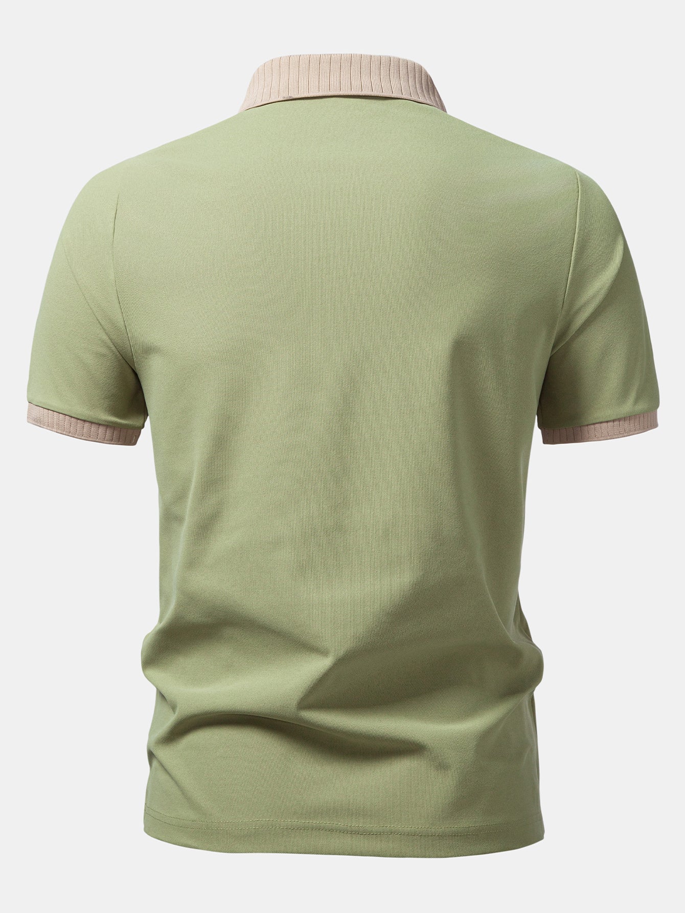 Contrast Raglan Sleeve Polo - Image 10
