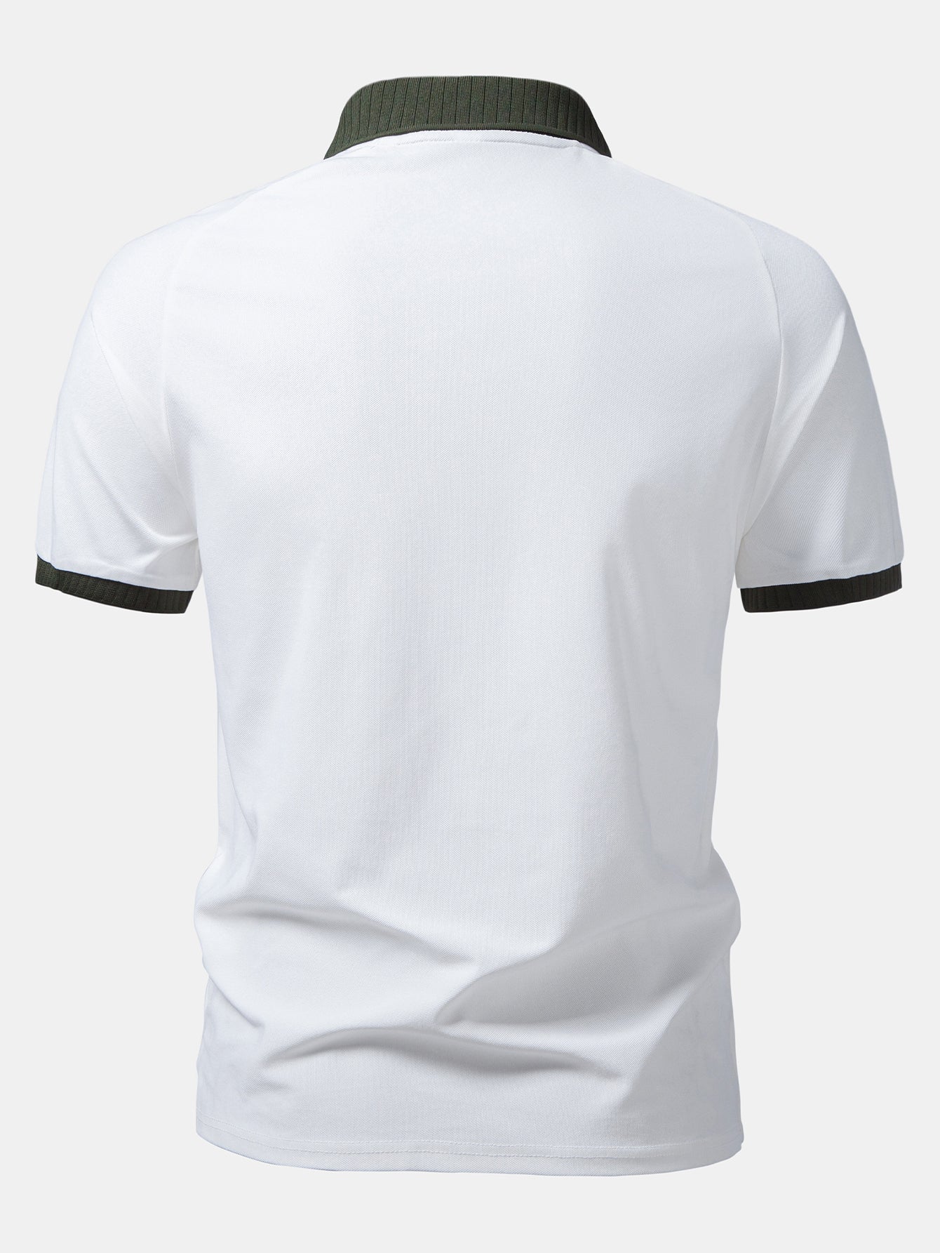 Contrast Raglan Sleeve Polo - Image 2
