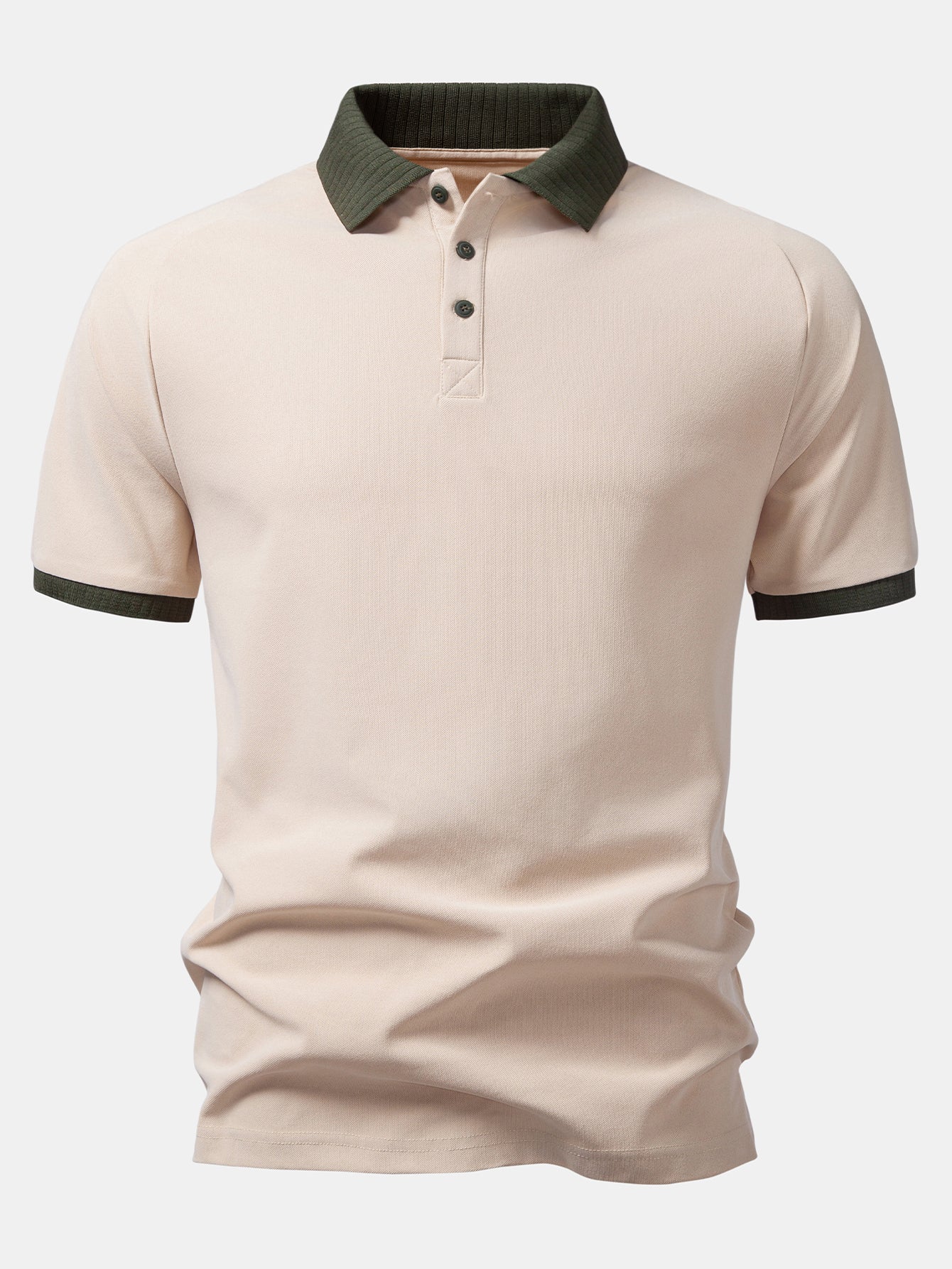 Contrast Raglan Sleeve Polo - Image 3