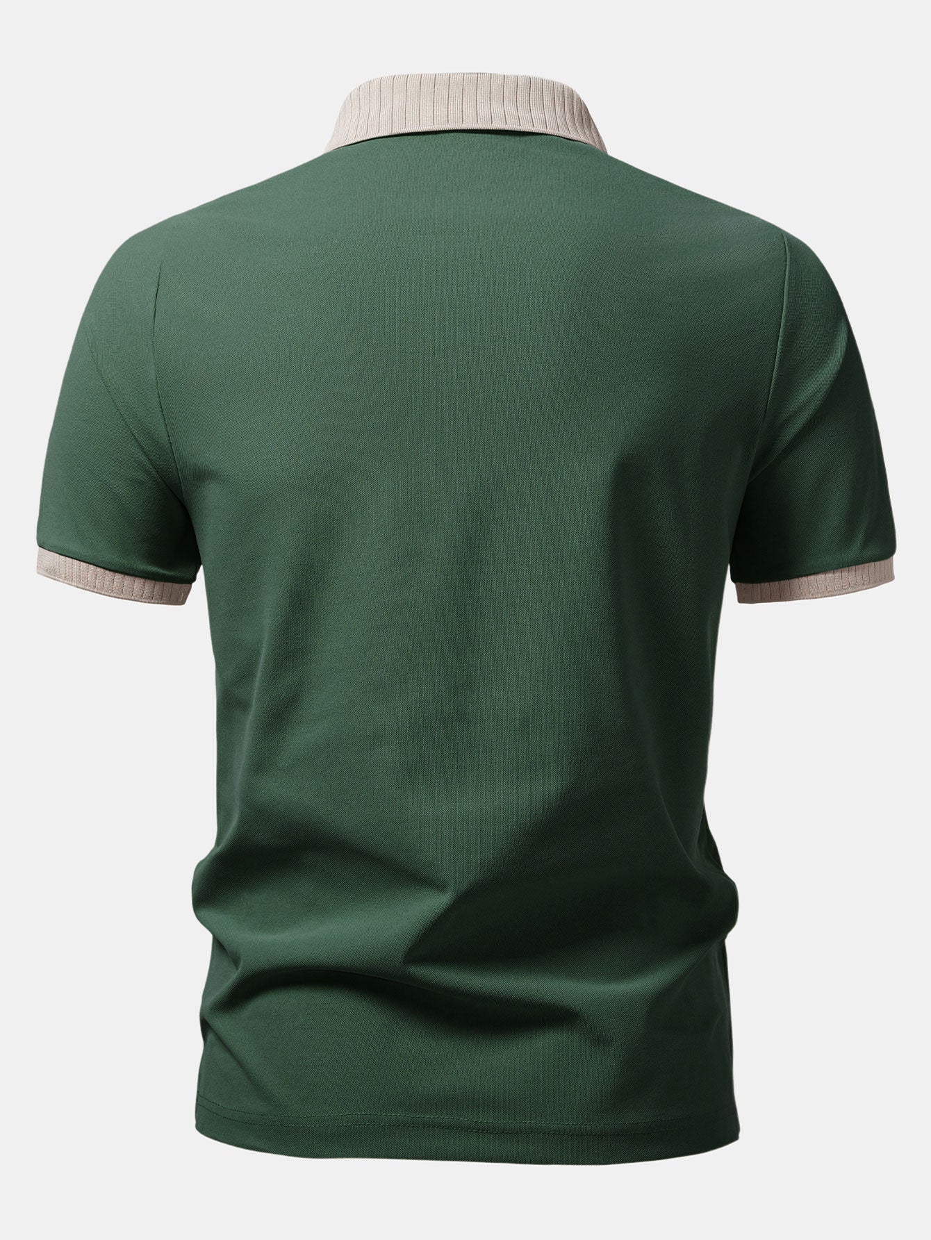 Contrast Raglan Sleeve Polo - Image 6
