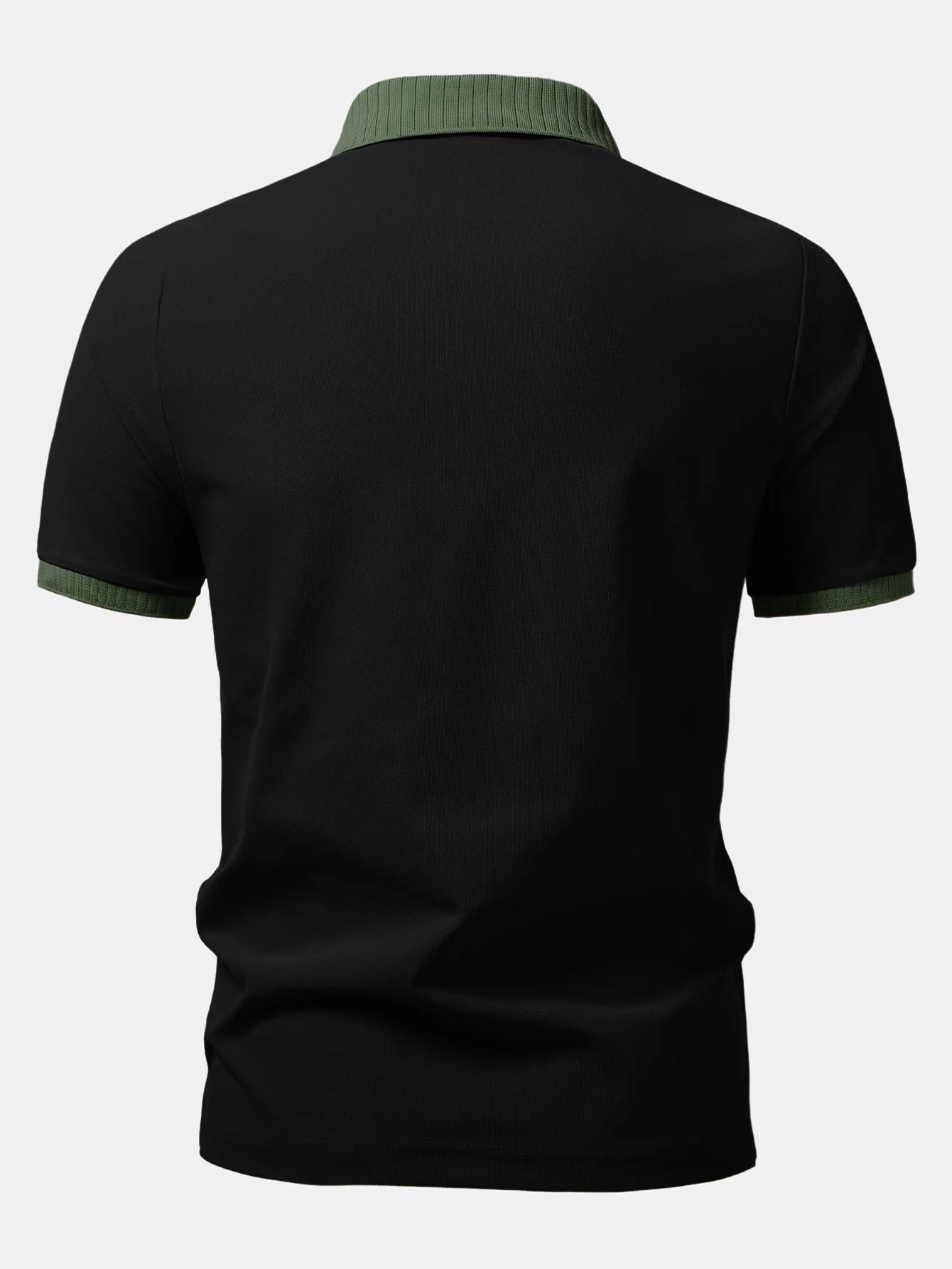 Contrast Raglan Sleeve Polo - Image 8