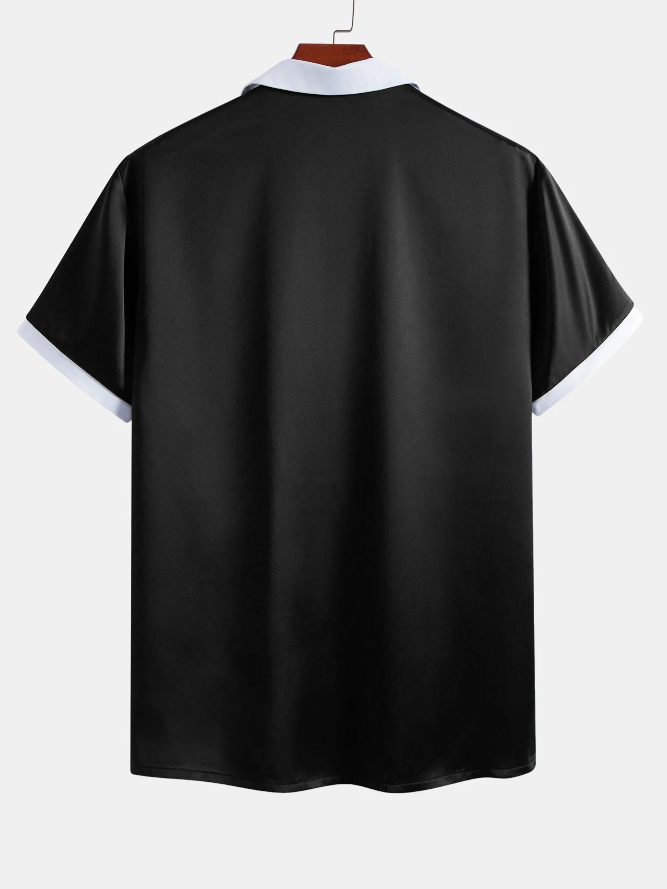 Contrast Satin Shirt - Image 2