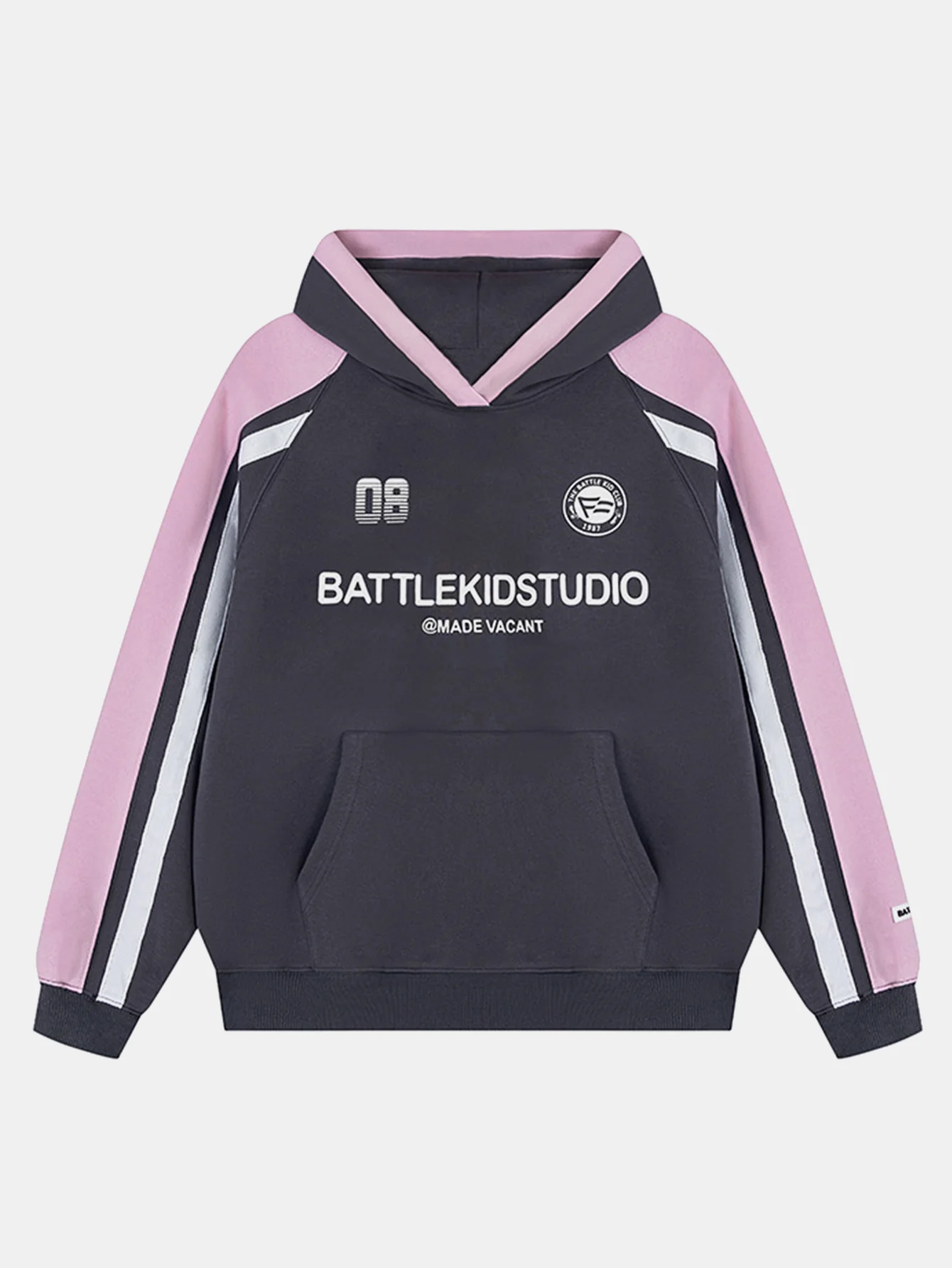 Hoodie mit Kontrast-Slogan-Aufdruck - Image 5