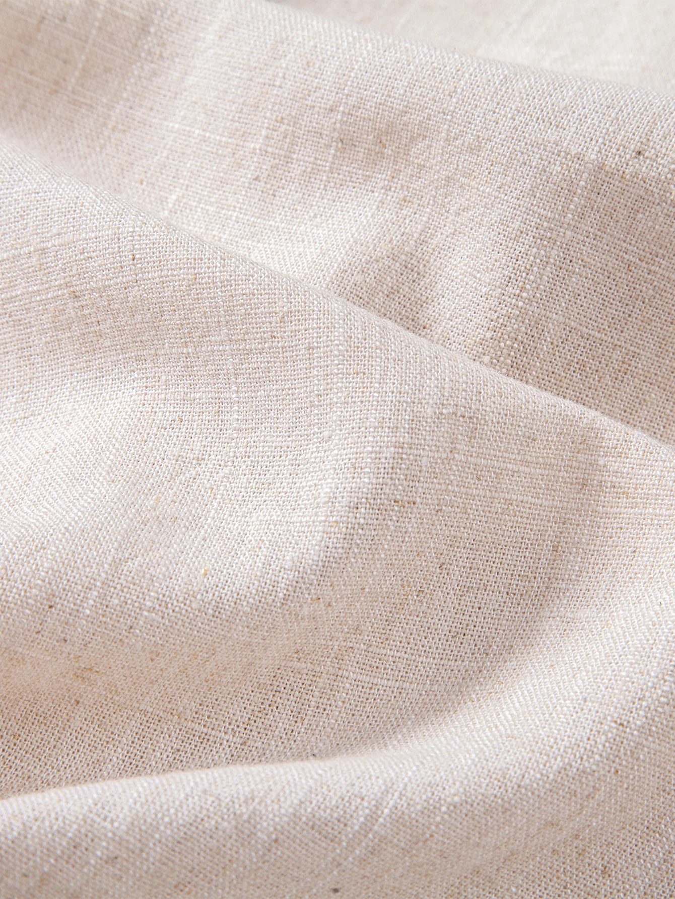 Contrast Stitching Linen Rayon Blend Cuban Shirt & Straight Leg Linen Pants - Image 21