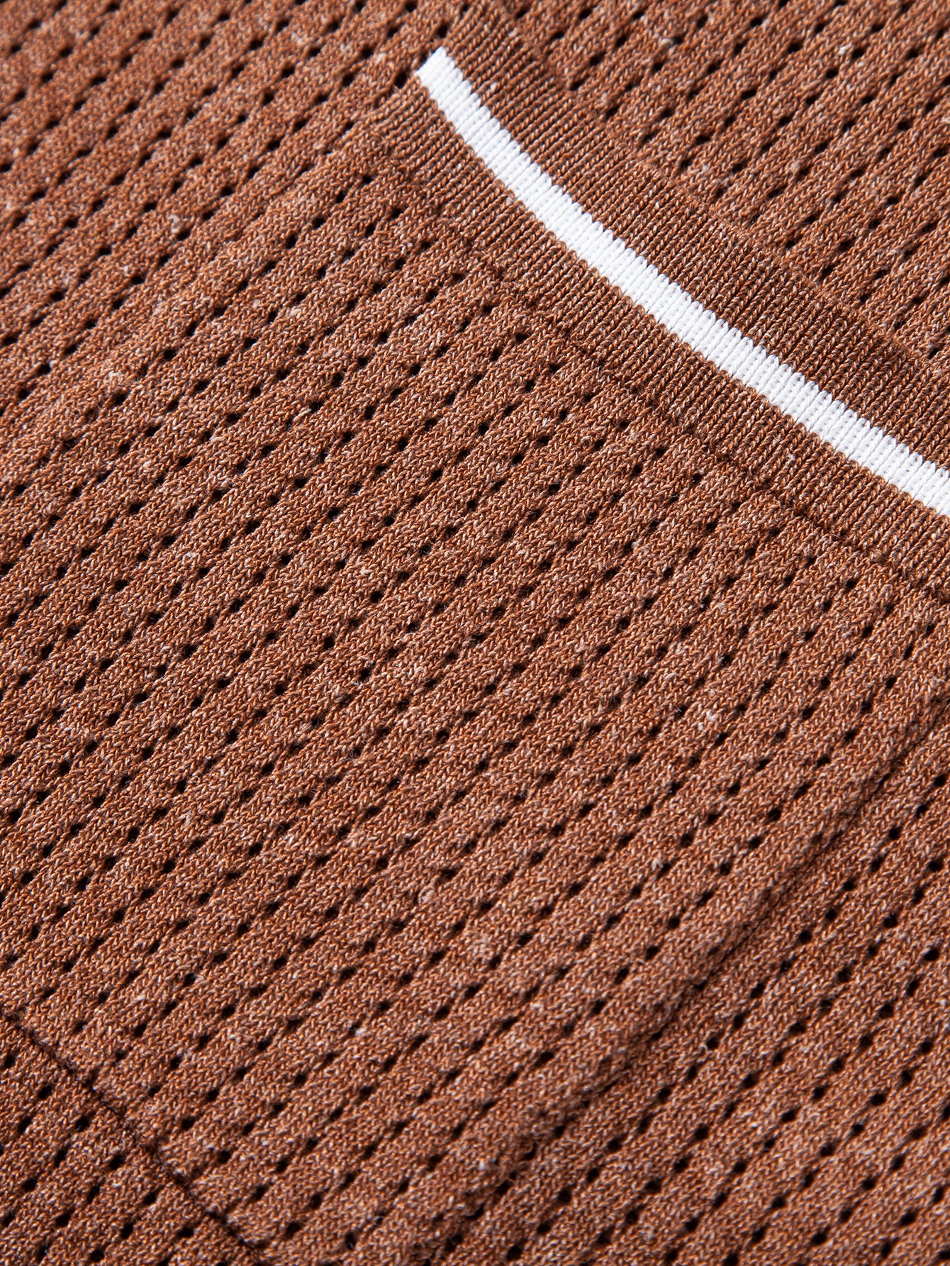 Contrast Stripe Trim Pocket Johnny Collar Knit Polo - Image 20