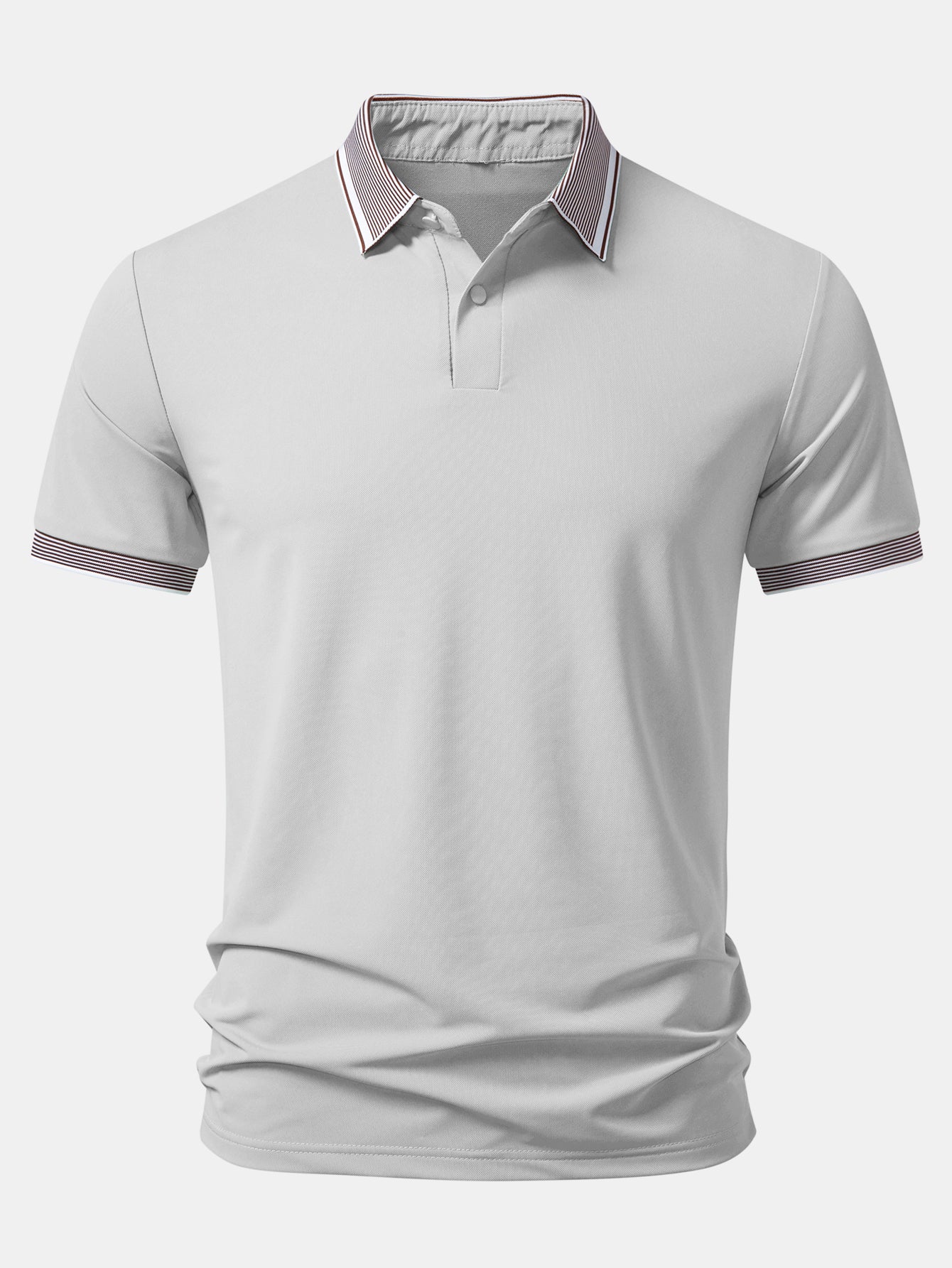 Contrast Stripe Trim Polo - Image 11