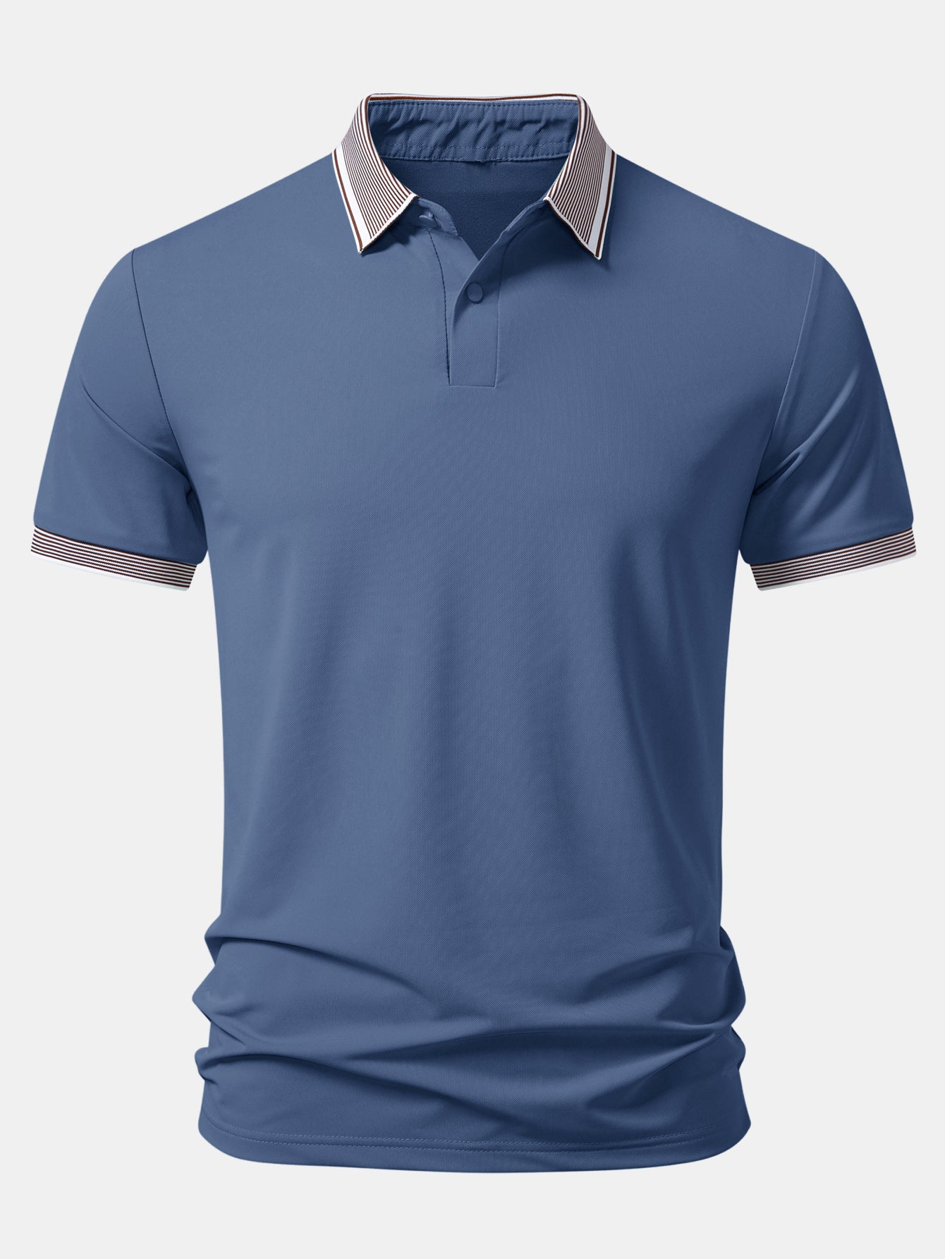Contrast Stripe Trim Polo - Image 13