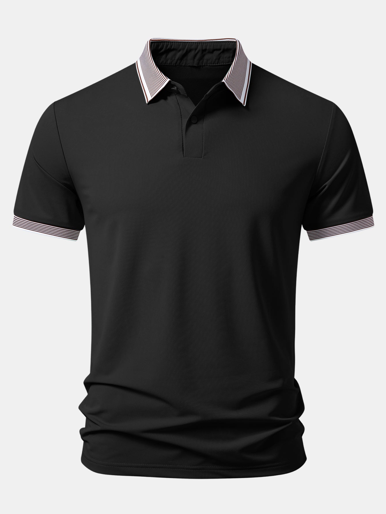 Contrast Stripe Trim Polo - Image 3