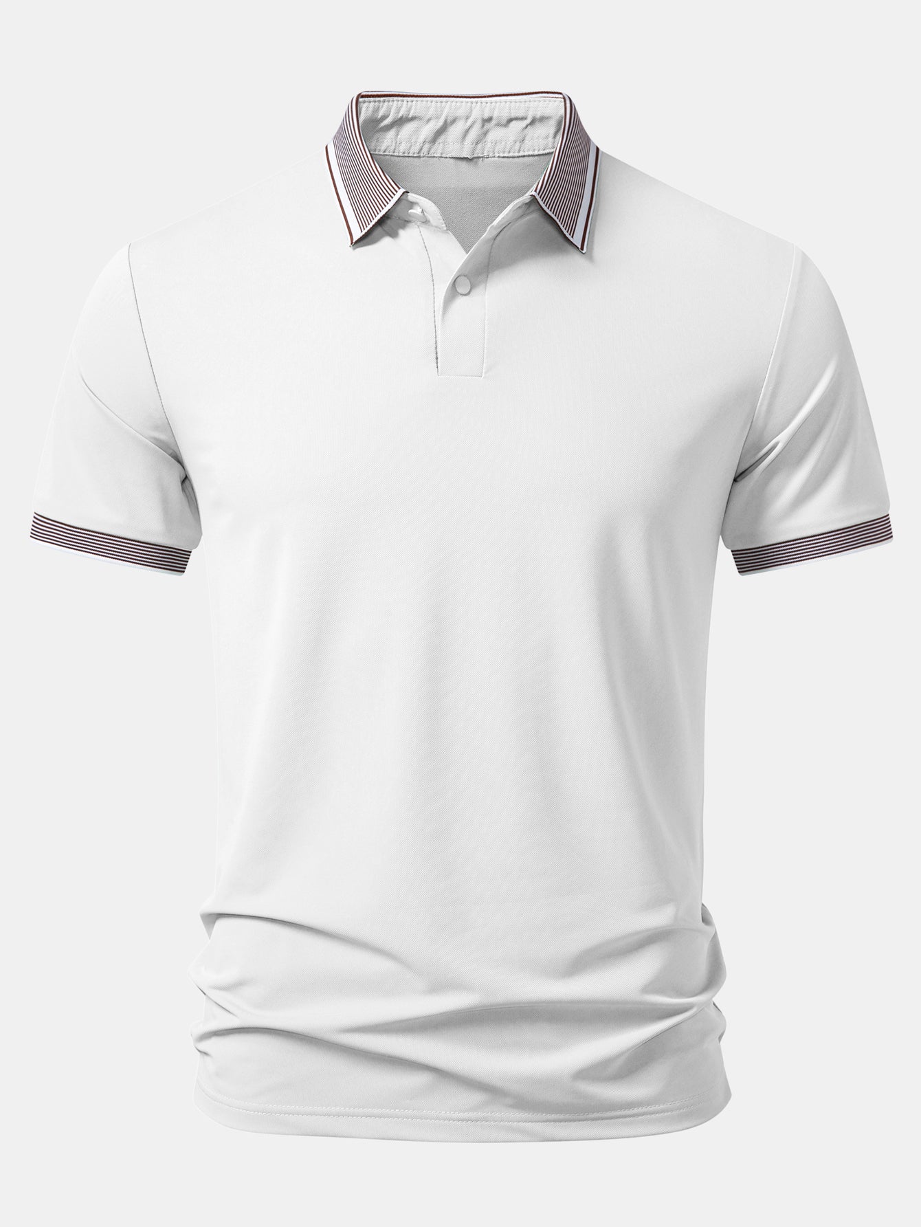 Contrast Stripe Trim Polo - Image 5