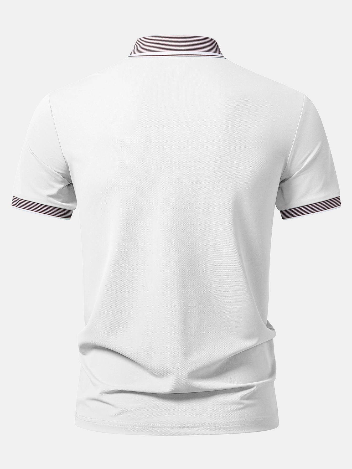 Contrast Stripe Trim Polo - Image 6