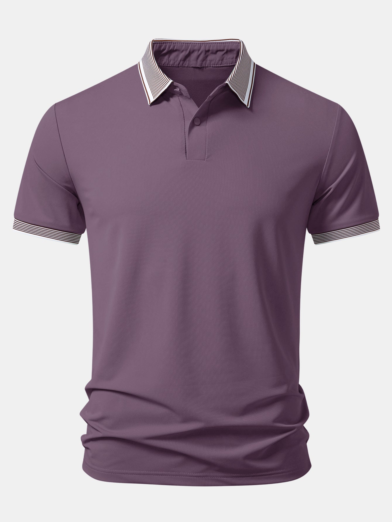 Contrast Stripe Trim Polo - Image 7