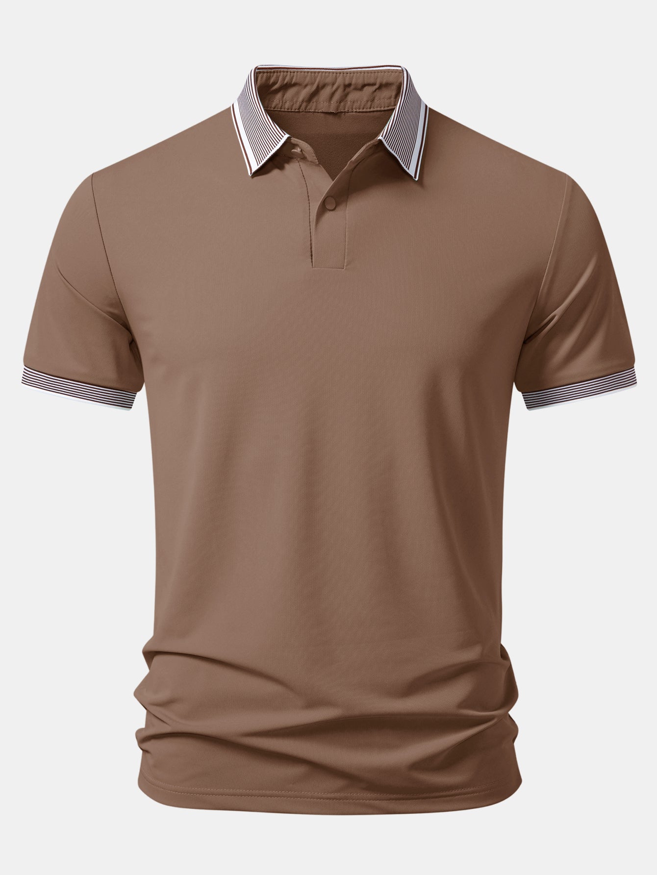 Contrast Stripe Trim Polo - Image 9