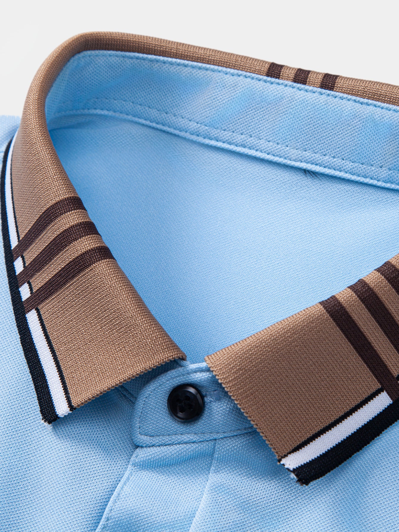 Contrast Striped Collar Polo - Image 15