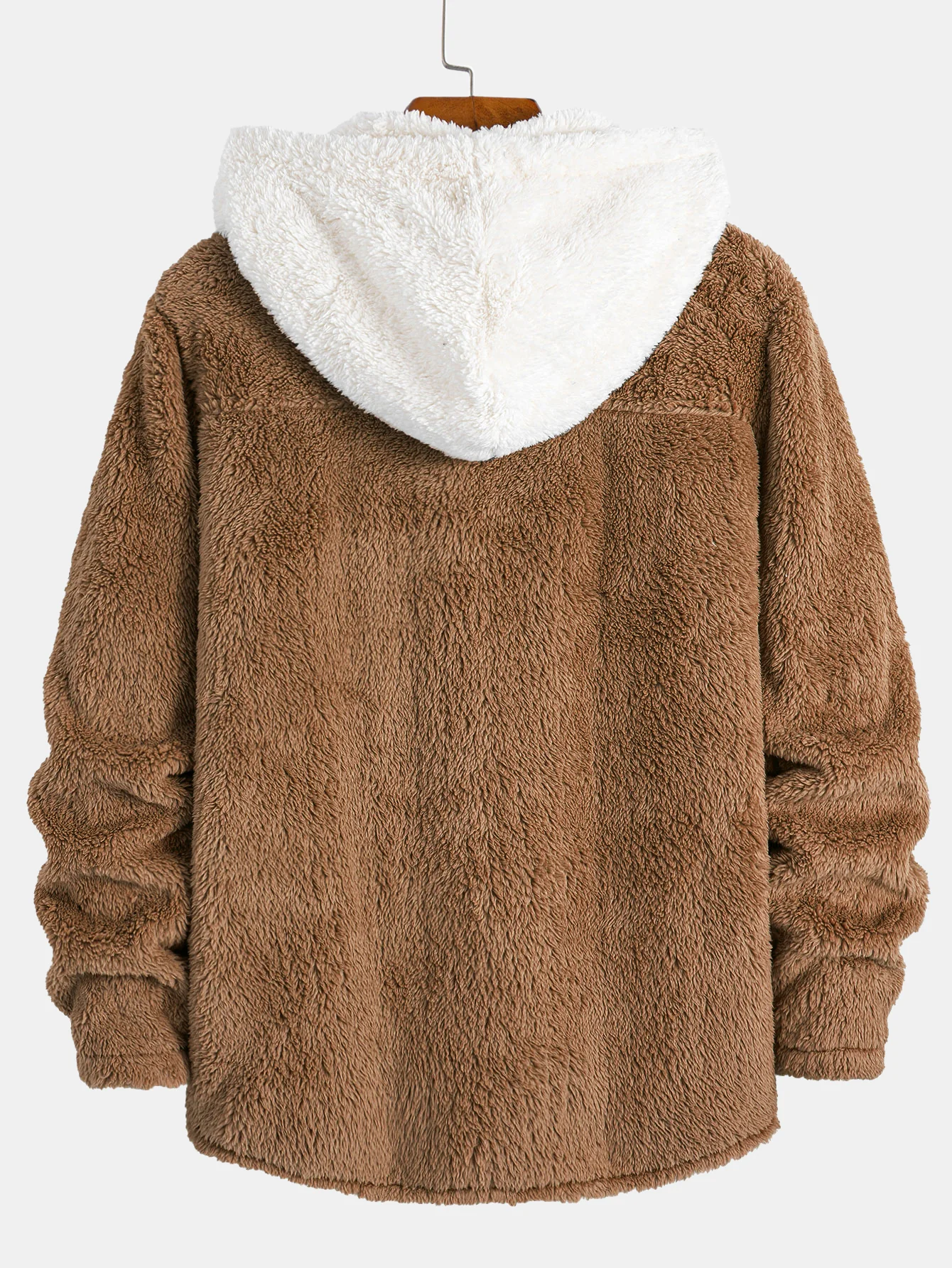 Kontrast Teddy Kapuzenhemd - Image 2